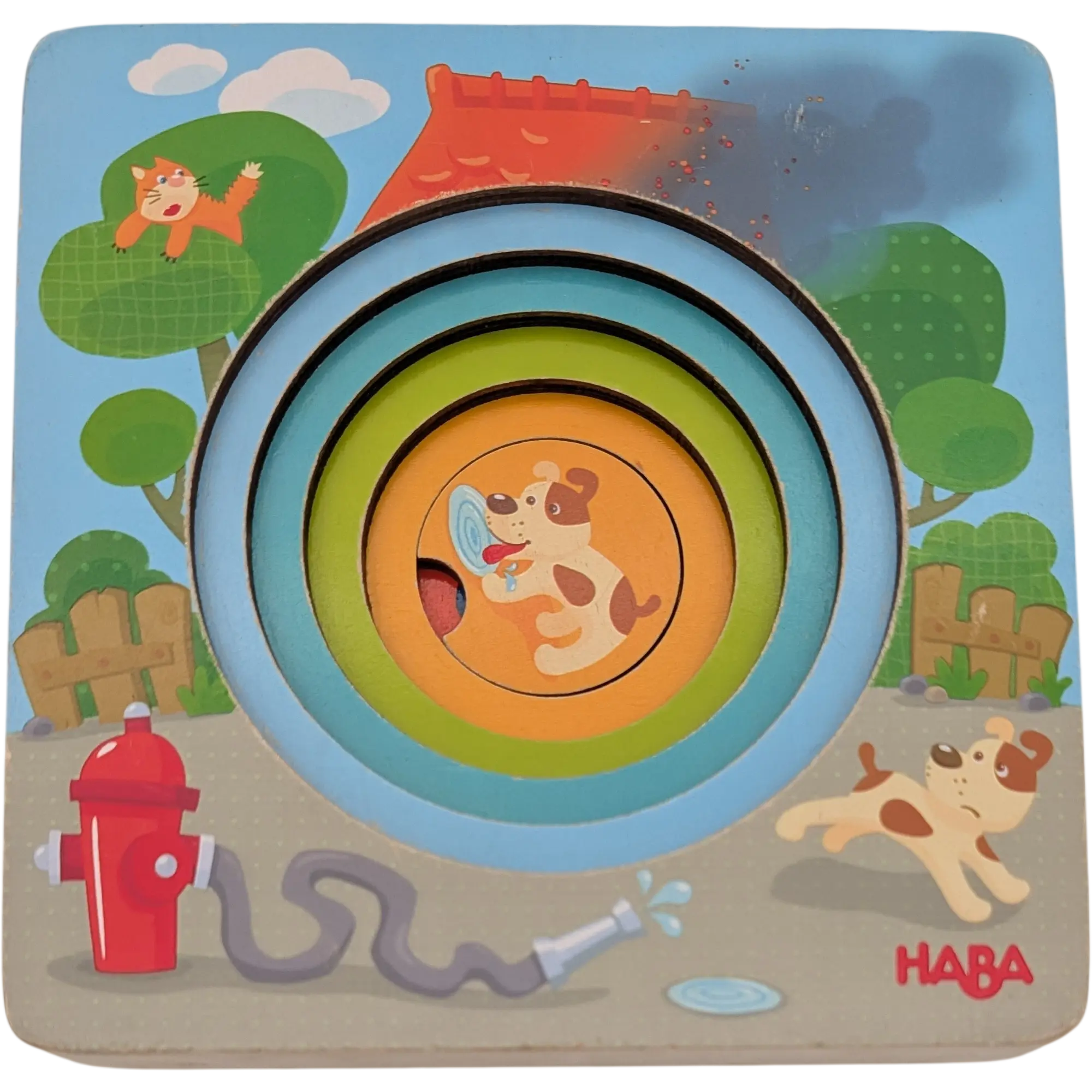 Haba Holzpuzzle 5 Teile Feuerwehr 303252, Ansicht 5