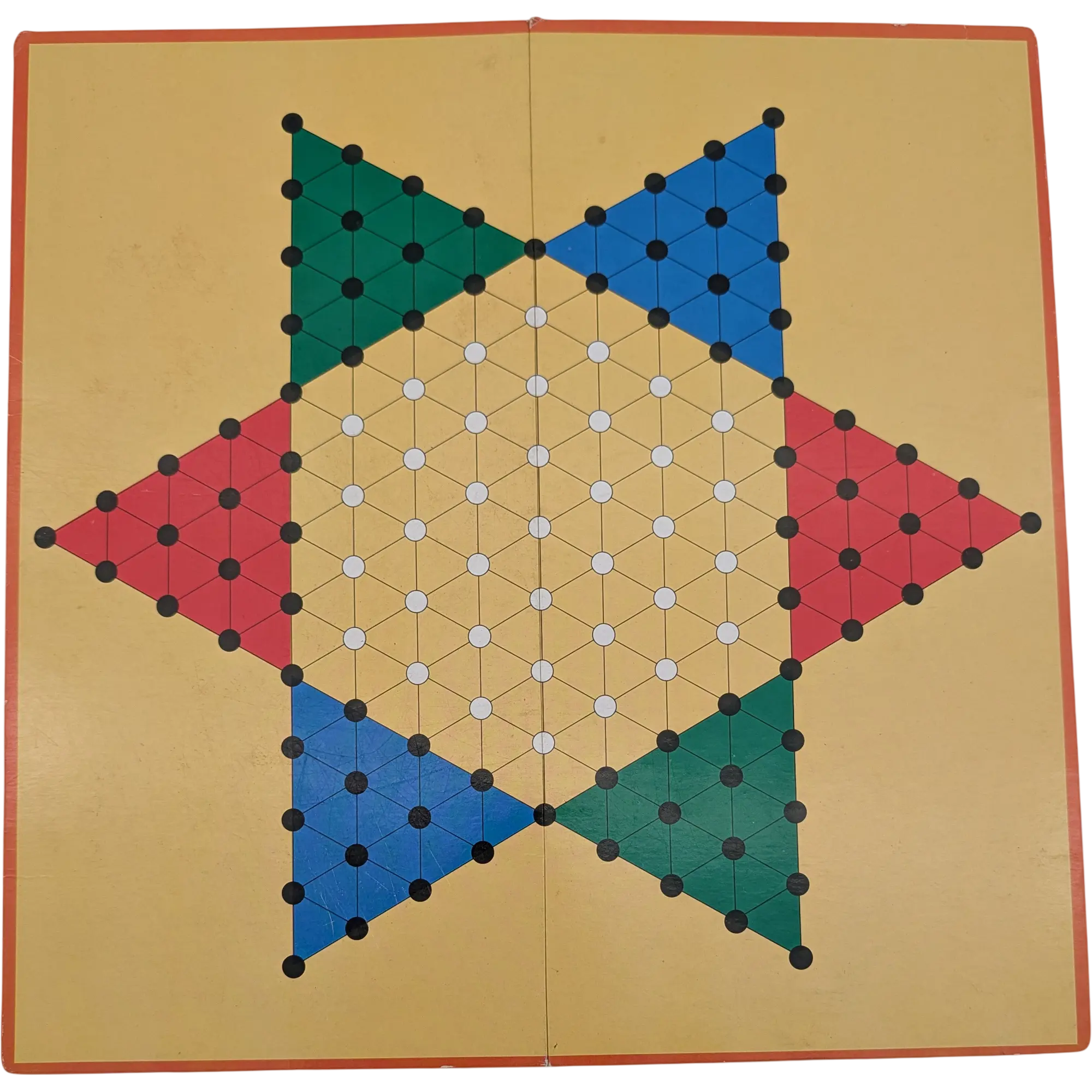 Spielplan Spielbrett Halma beidseitig bedruckt
