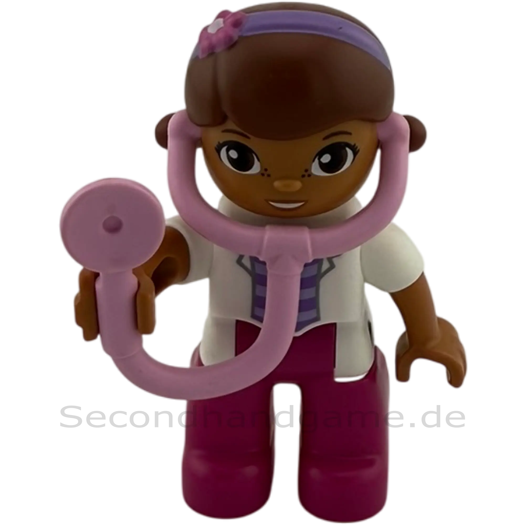Lego Duplo Figur Frau Ärztin mit Stethoskop mit Zöpfen