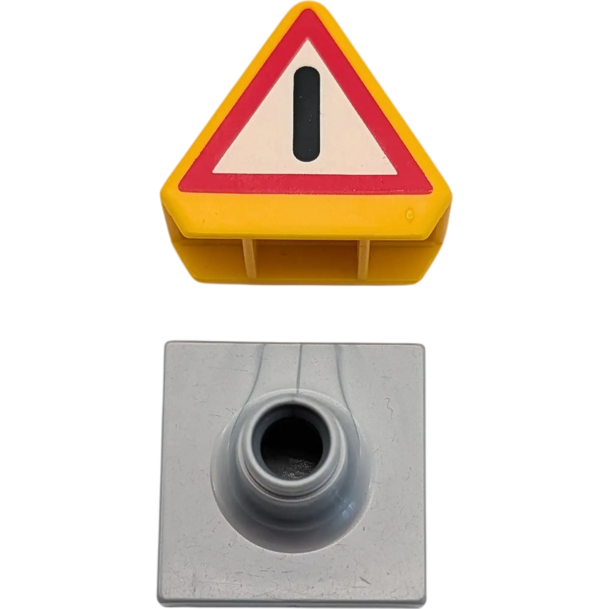 Lego Duplo 3-01 Schild Achtung Ausrufezeichen Orange Rot