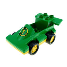 Lego Duplo Auto Rennauto Grün Zahl 1