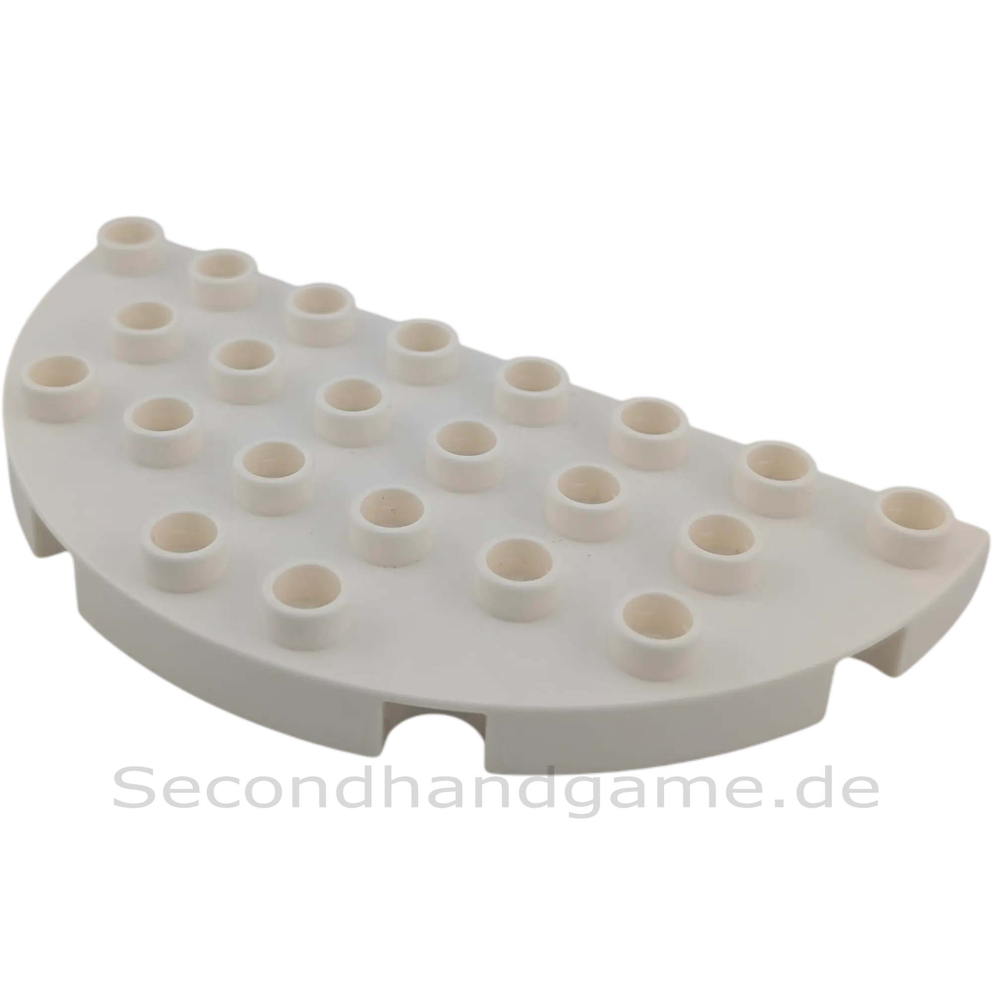 Lego Duplo 29304 Platte 4x8 Halbkreis Weiß