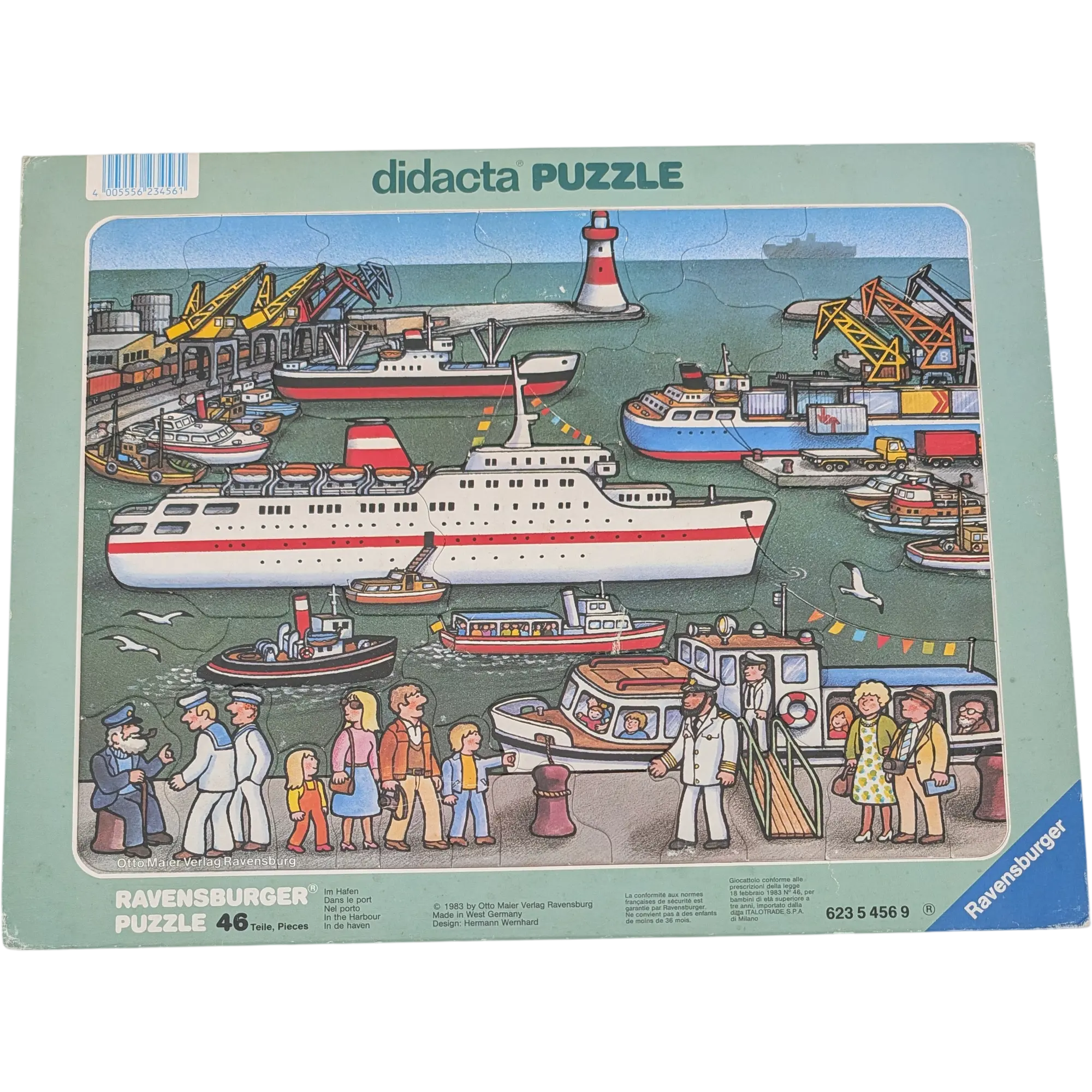 Ravensburger Didacta Rahmenpuzzle 46 Teile 62354569 Im Hafen