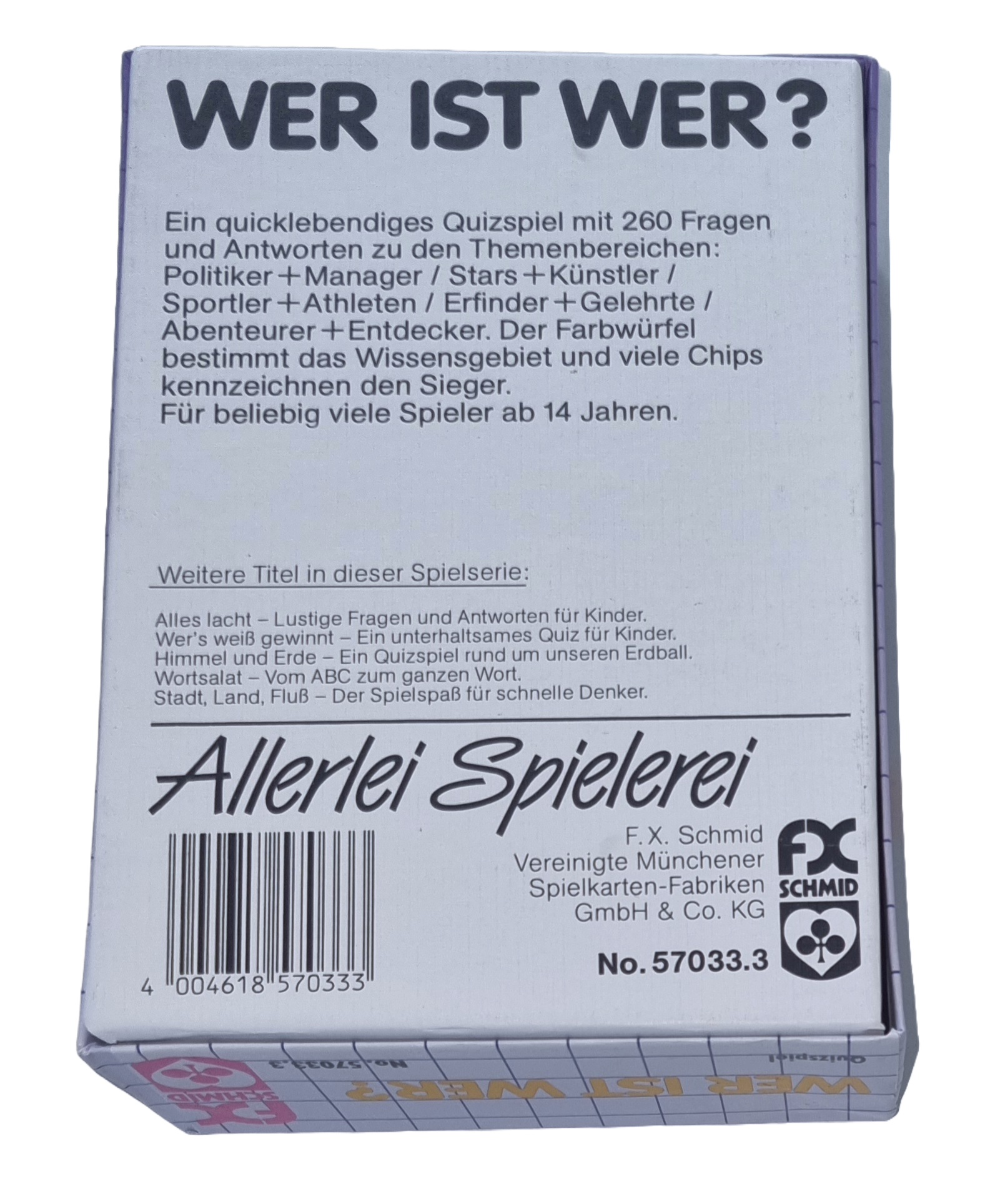 FX Schmid Allerlei Spielerei Wer ist wer? 57033.3