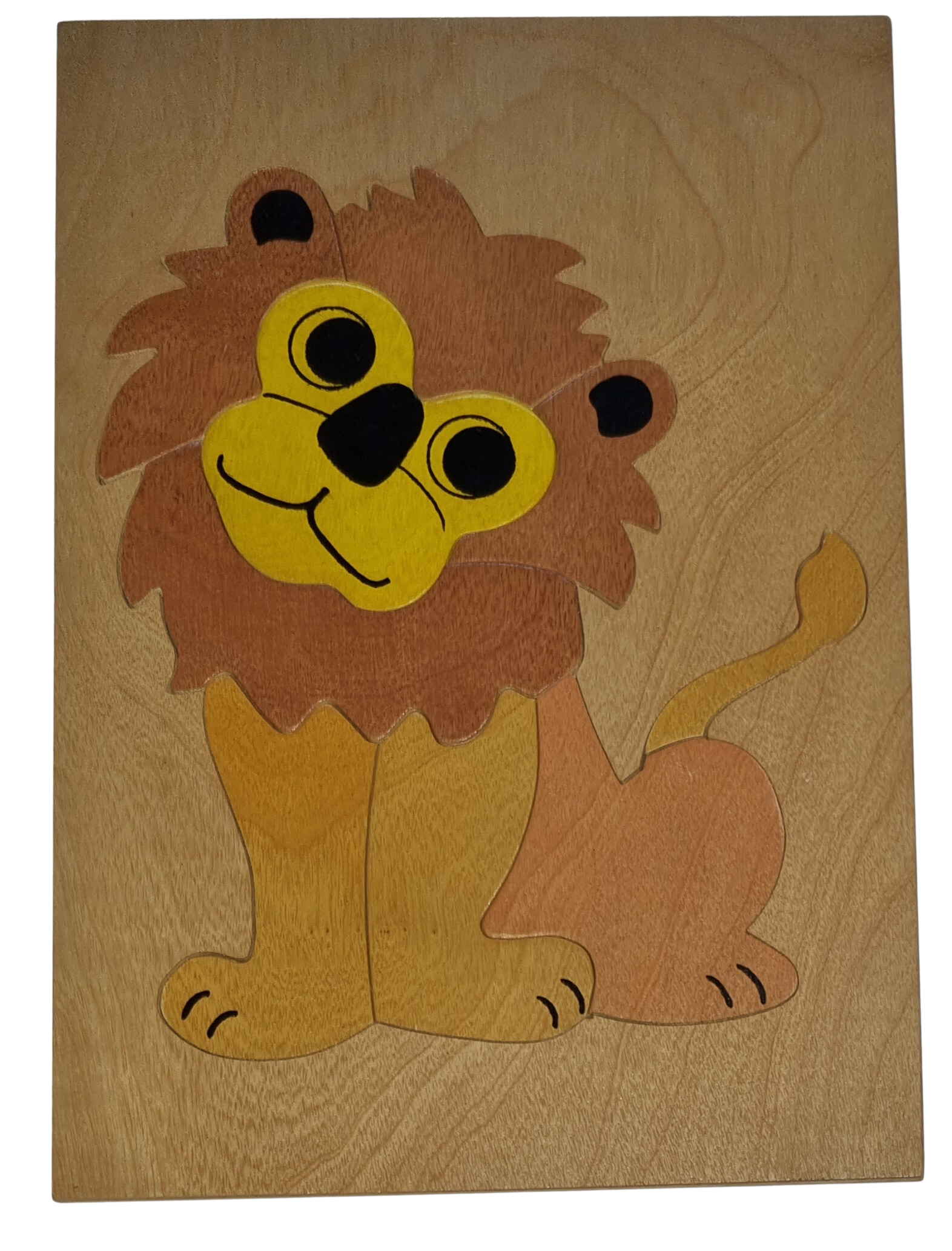 Holzpuzzle Löwe 9 Teile Lion