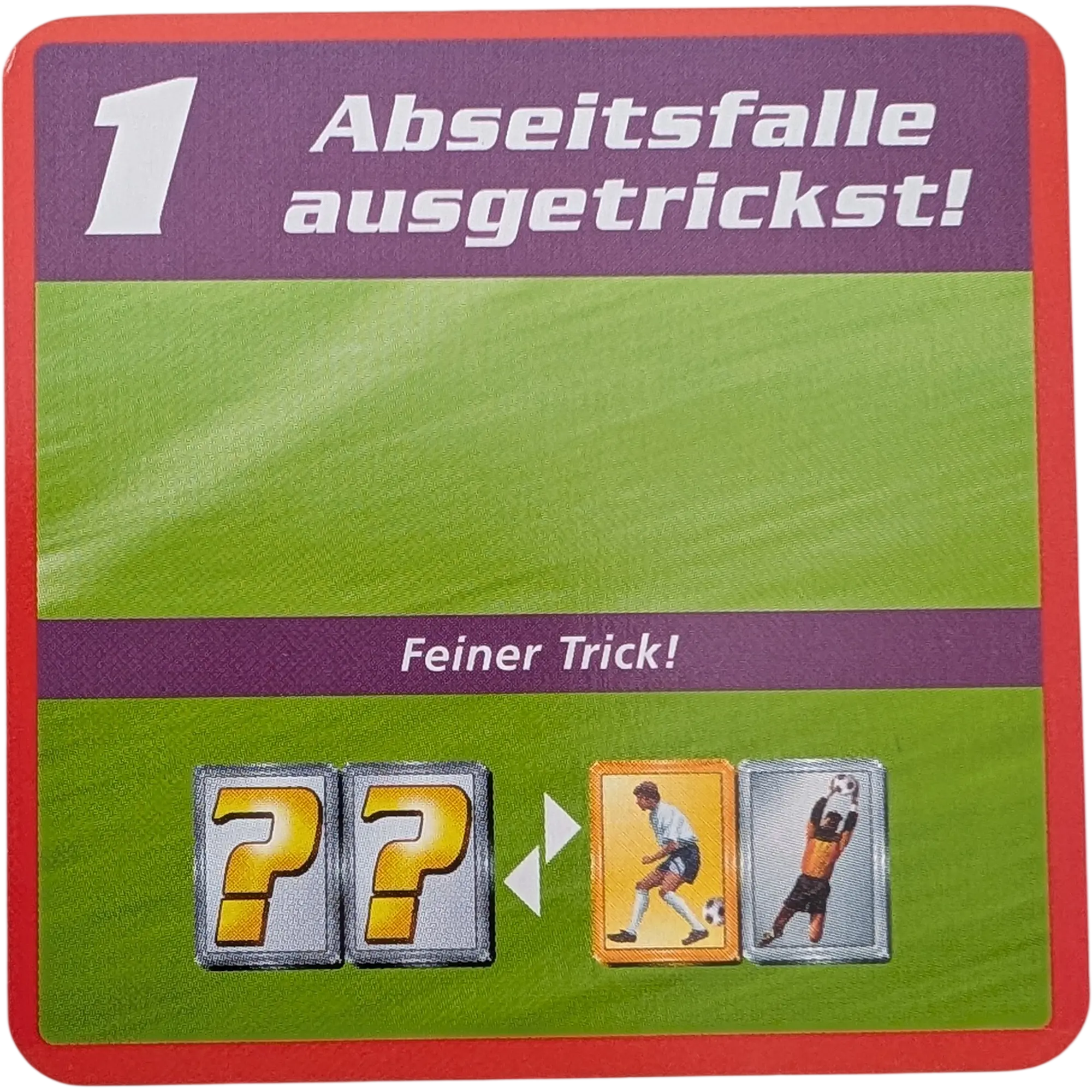 Kosmos Finale Ersatzteile Team Rot Taktikkarte Kampfstärke 1 Abseitsfalle ausgetrickst!
