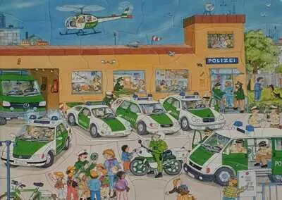 Bookmark Bei der Polizei 45 Teile