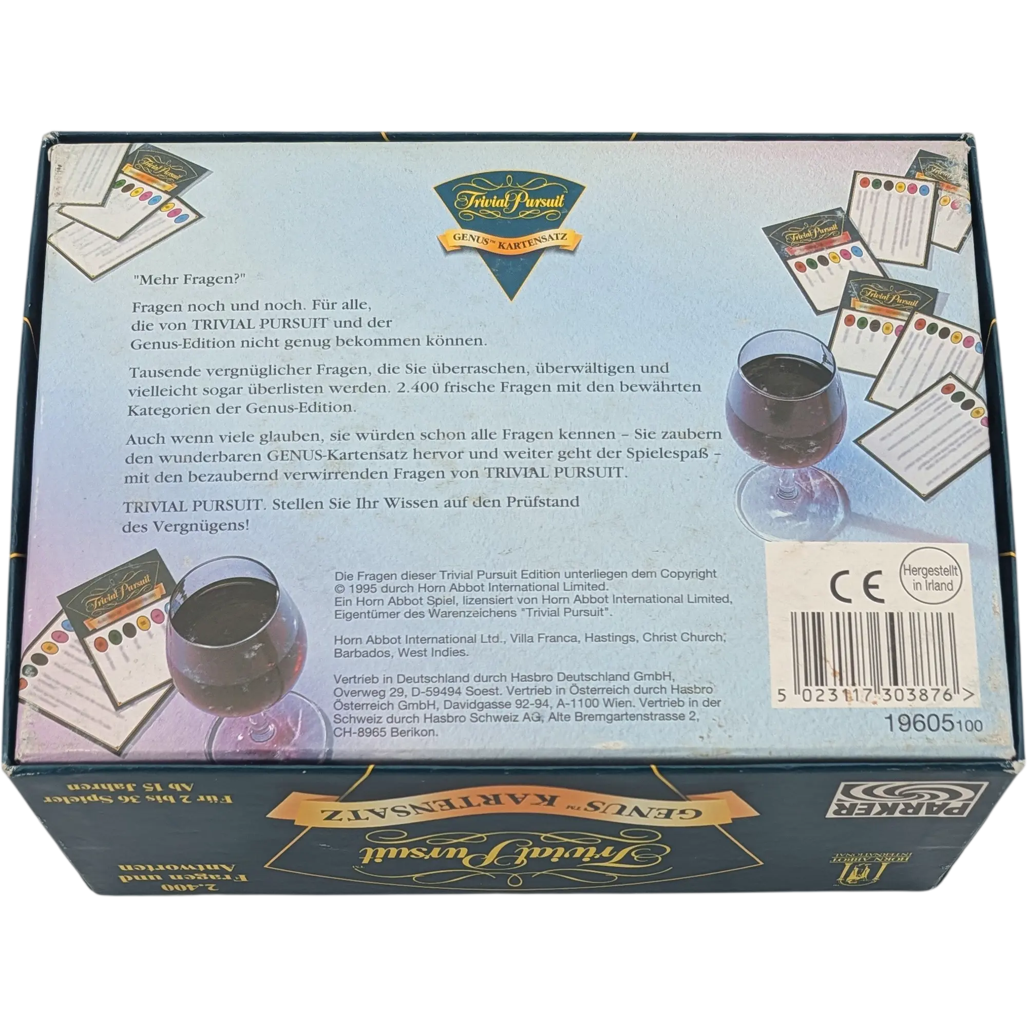 Parker Trivial Pursuit Genus TM Kartenset