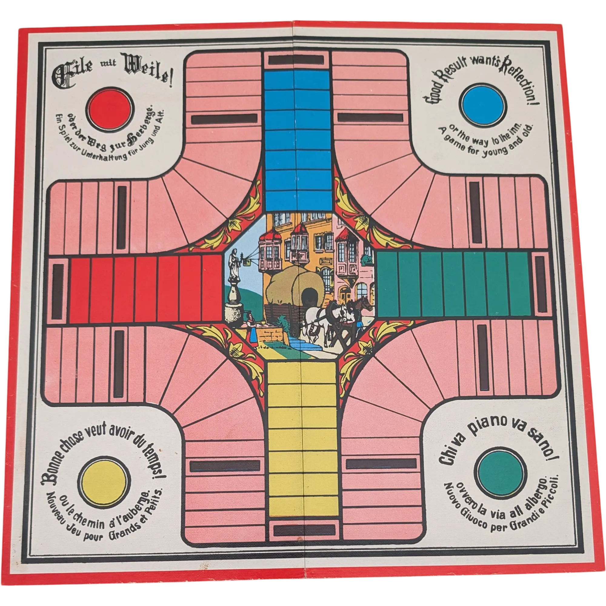 Spielplan Spielbrett Eile mit Weile Wendespielplan