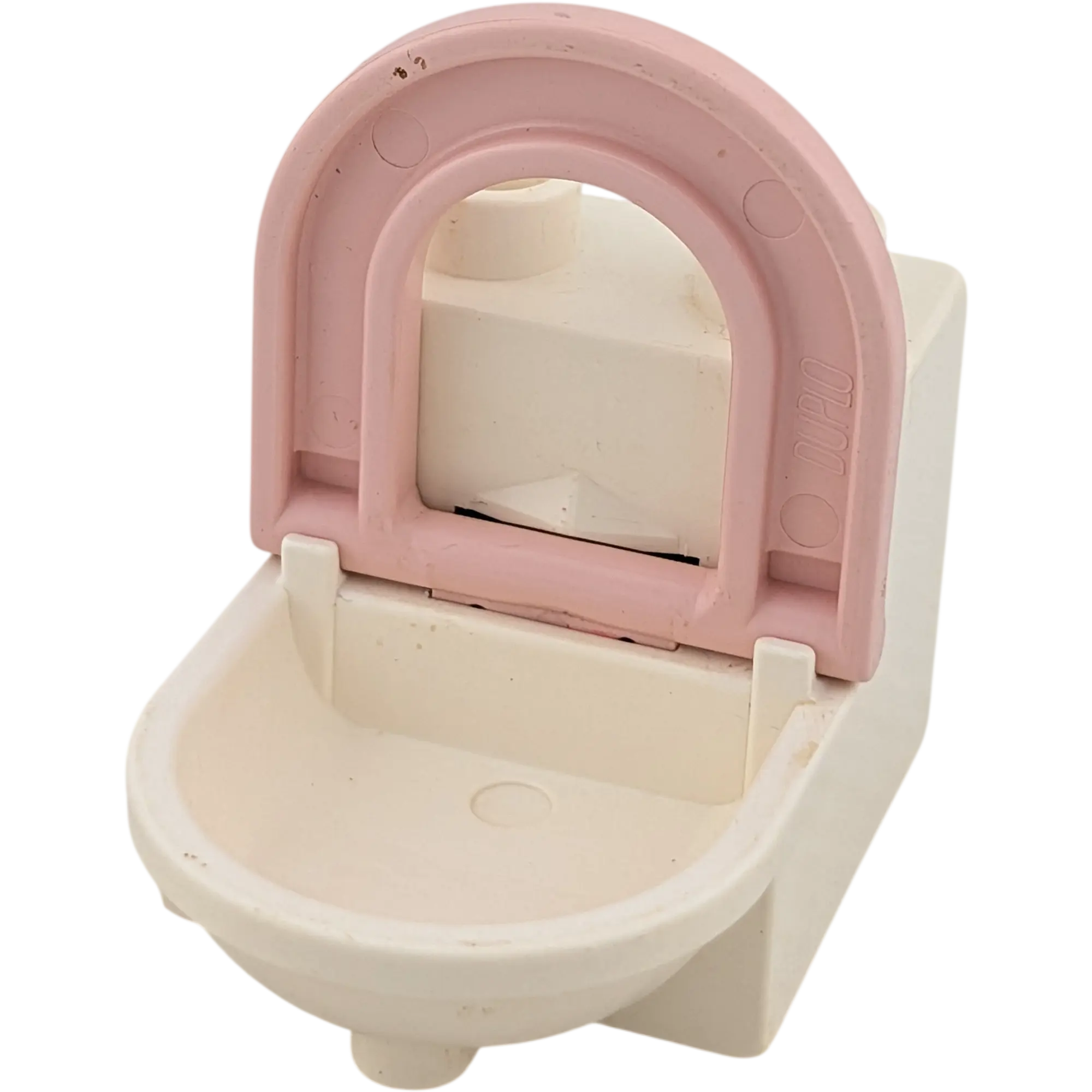Lego Duplo 4911 Toilette Weiß Rosa Deckel beweglich