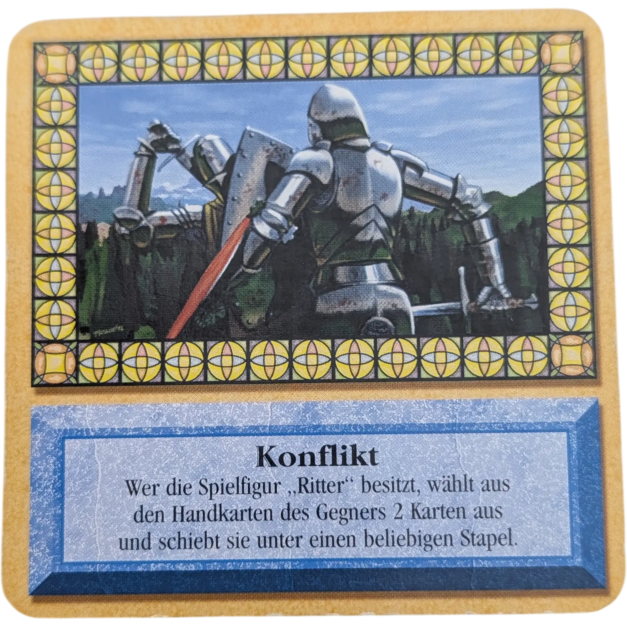 Kosmos Die Siedler von Catan das Kartenspiel Fragezeichen Karte Blau Konflikt