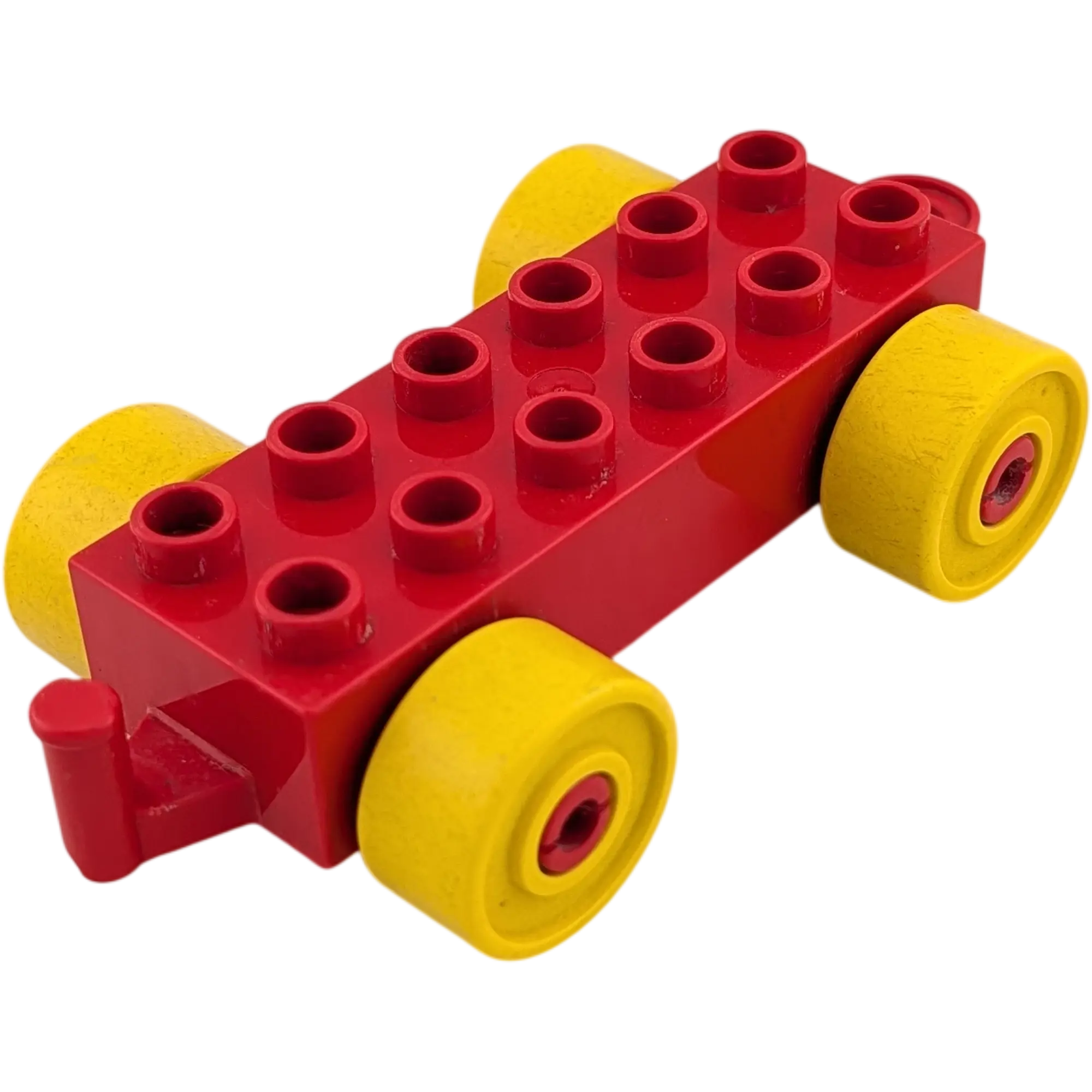 Lego Duplo Eisenbahn Anhänger Rot Gelb Geschlossen