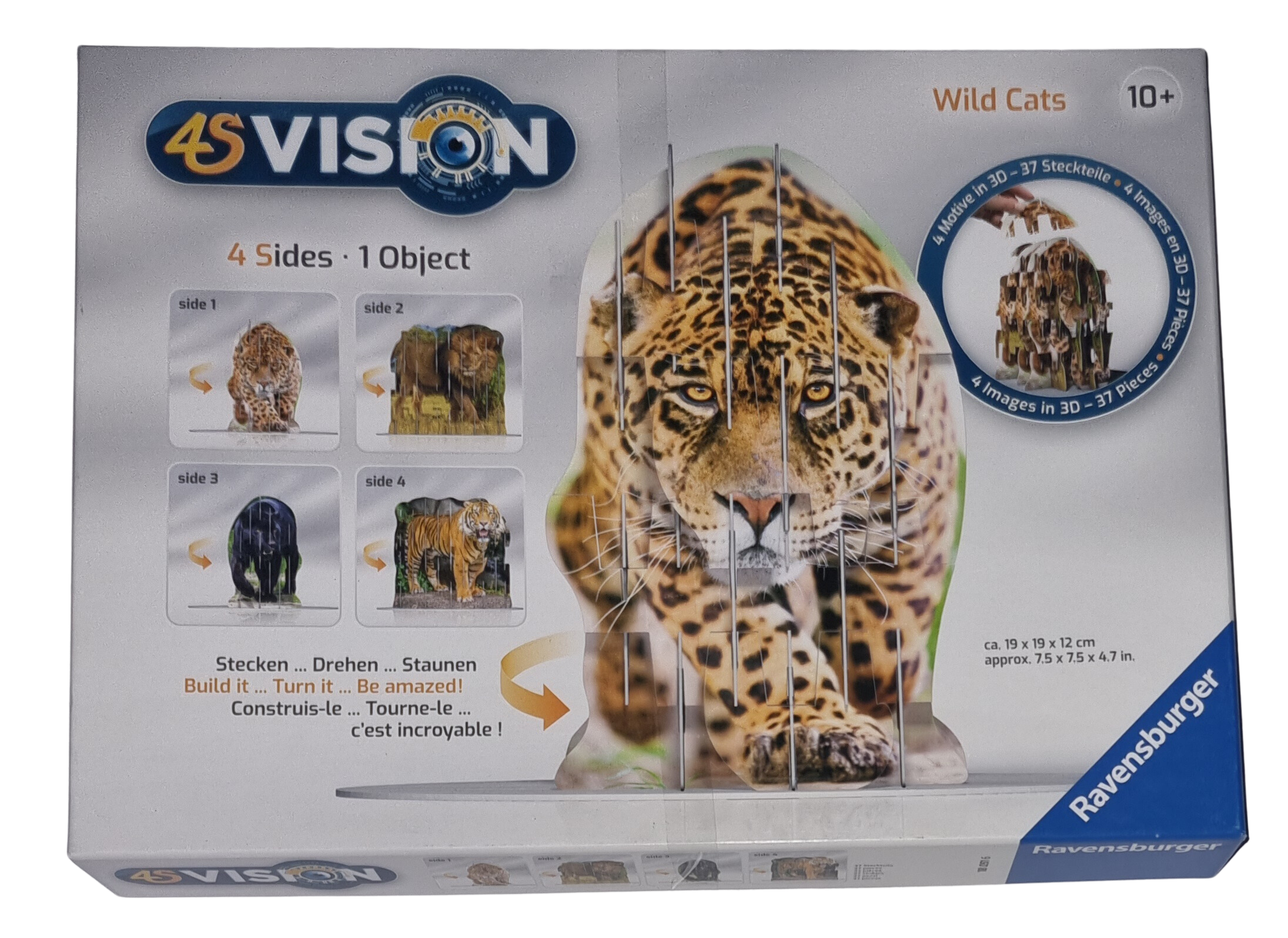 Ravensburger 4S Vision 4 Sides 1 Object Wild Cats 180516