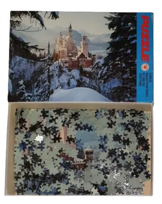 ASS Schloß Neuschwanstein im Winter 1000 Teile Puzzle