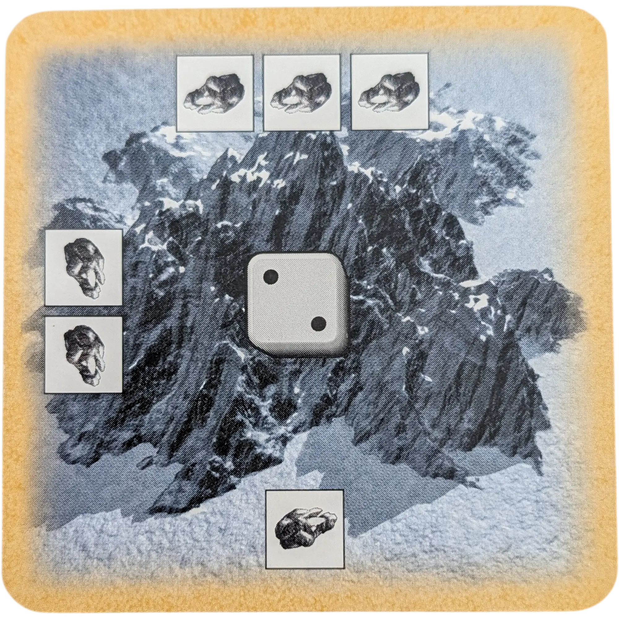Kosmos Die Siedler von Catan das Kartenspiel Ersatzteil Zentralkarte Wappen Rot-Weiß Erz