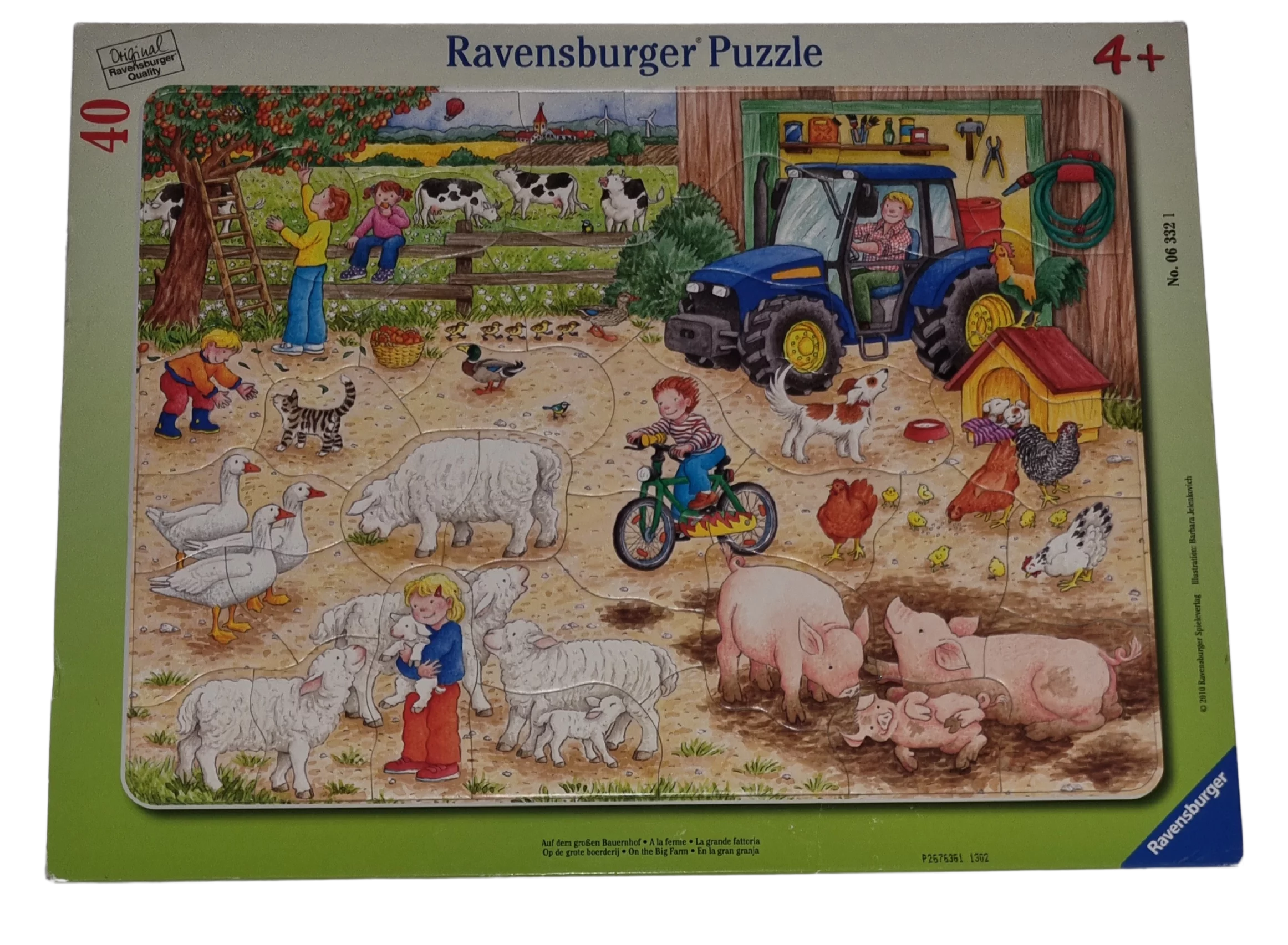 Ravensburger Rahmenpuzzle Auf dem großen Bauernhof 40 Teile 063321