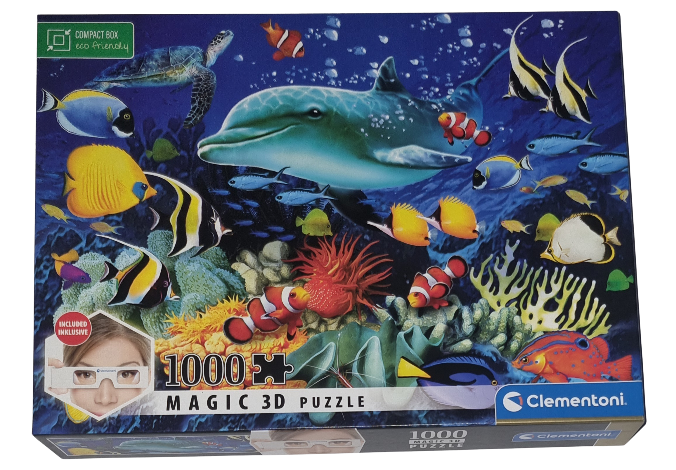 Clementoni Magic 3D Puzzle 1000 Teile 98352 Dolphin