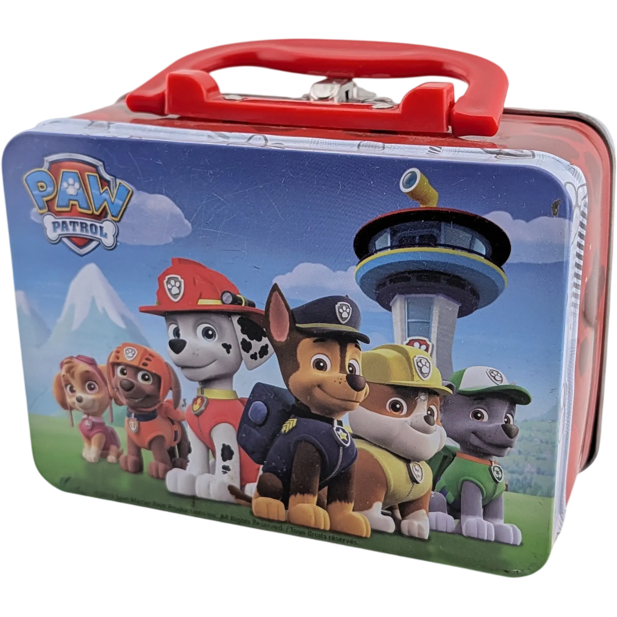 Paw Patrol Memo im Metallkoffer Blechkoffer mit Griff