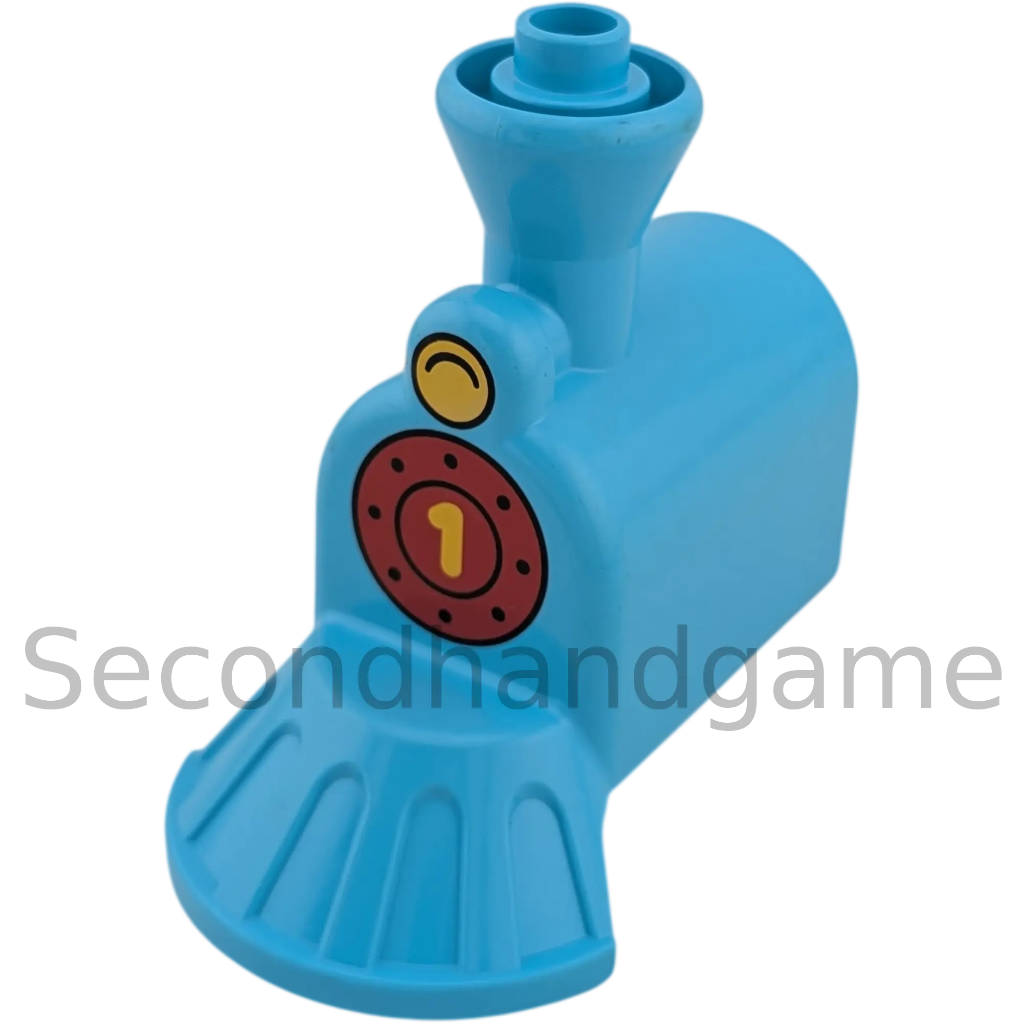 Lego Duplo 28592 Lok Eisenbahn Zug Schiebelok Azur Gelb Rot Zahl 1 Vorderteil