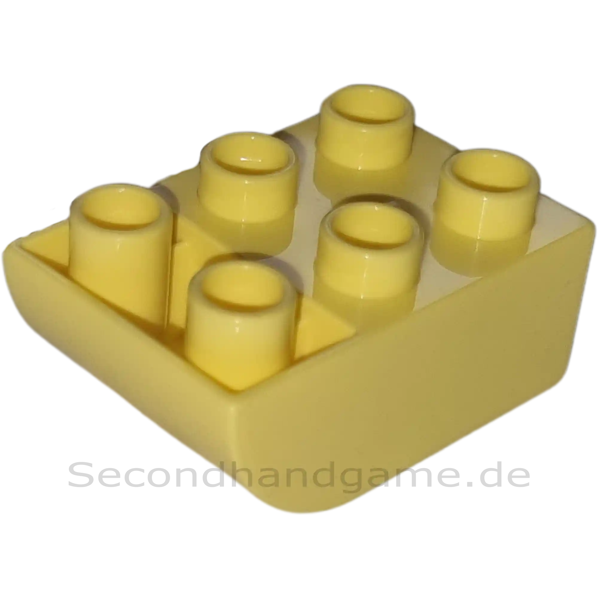 Lego Duplo 98252 Stein 2x3 gebogene Unterseite Hellgelb