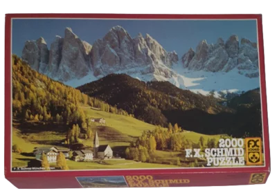 FX Schmid Super Puzzle 2000 Teile Sankt Magdalena Geislerspitzen 985106