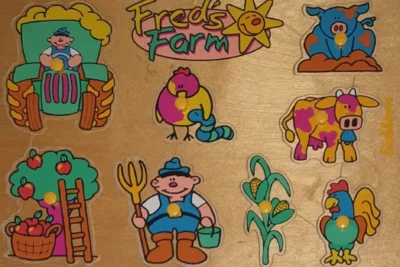 Eichhorn Holzpuzzle mit Griff Fred's Farm