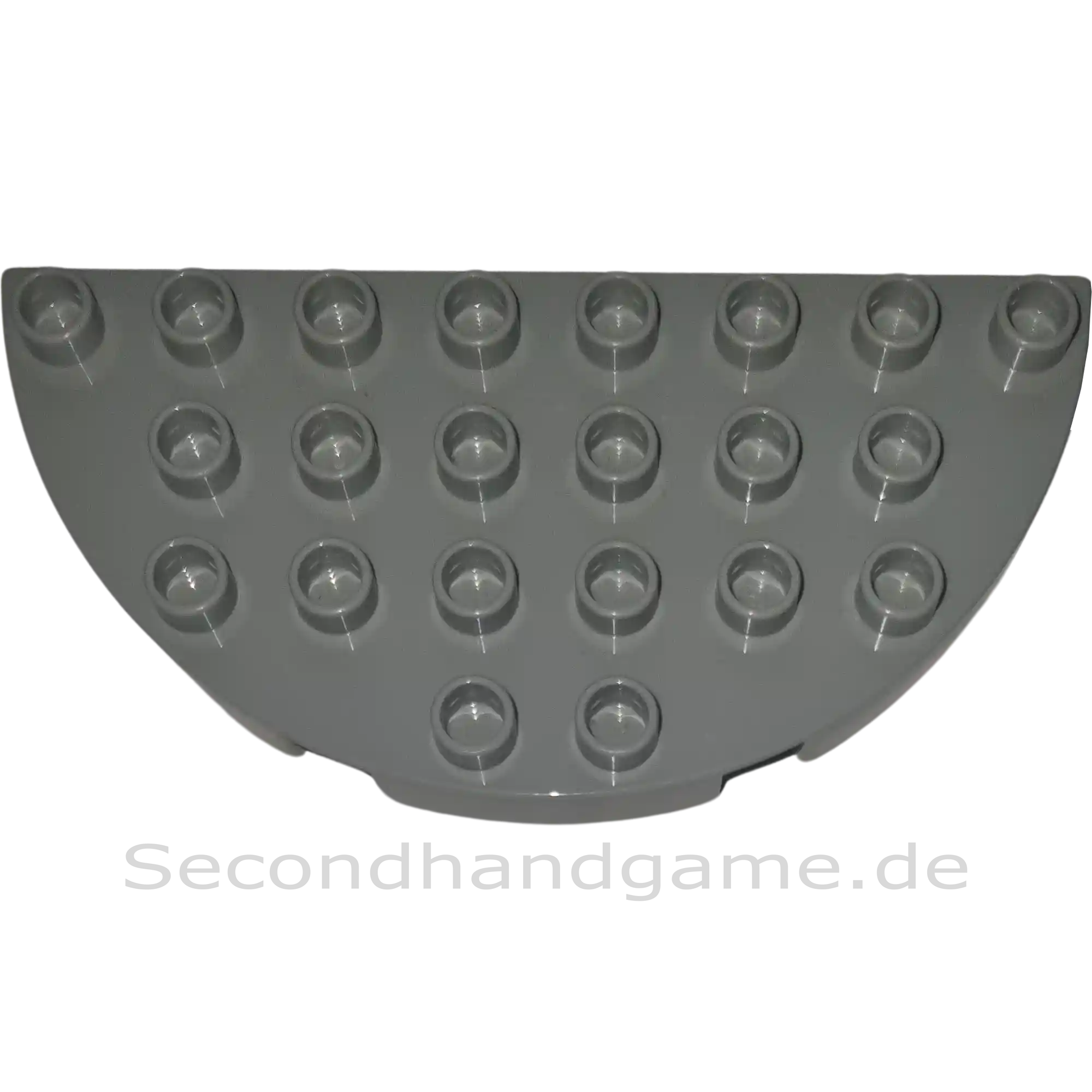 Lego Duplo 29304 Platte 4x8 Halbkreis Hellgrau