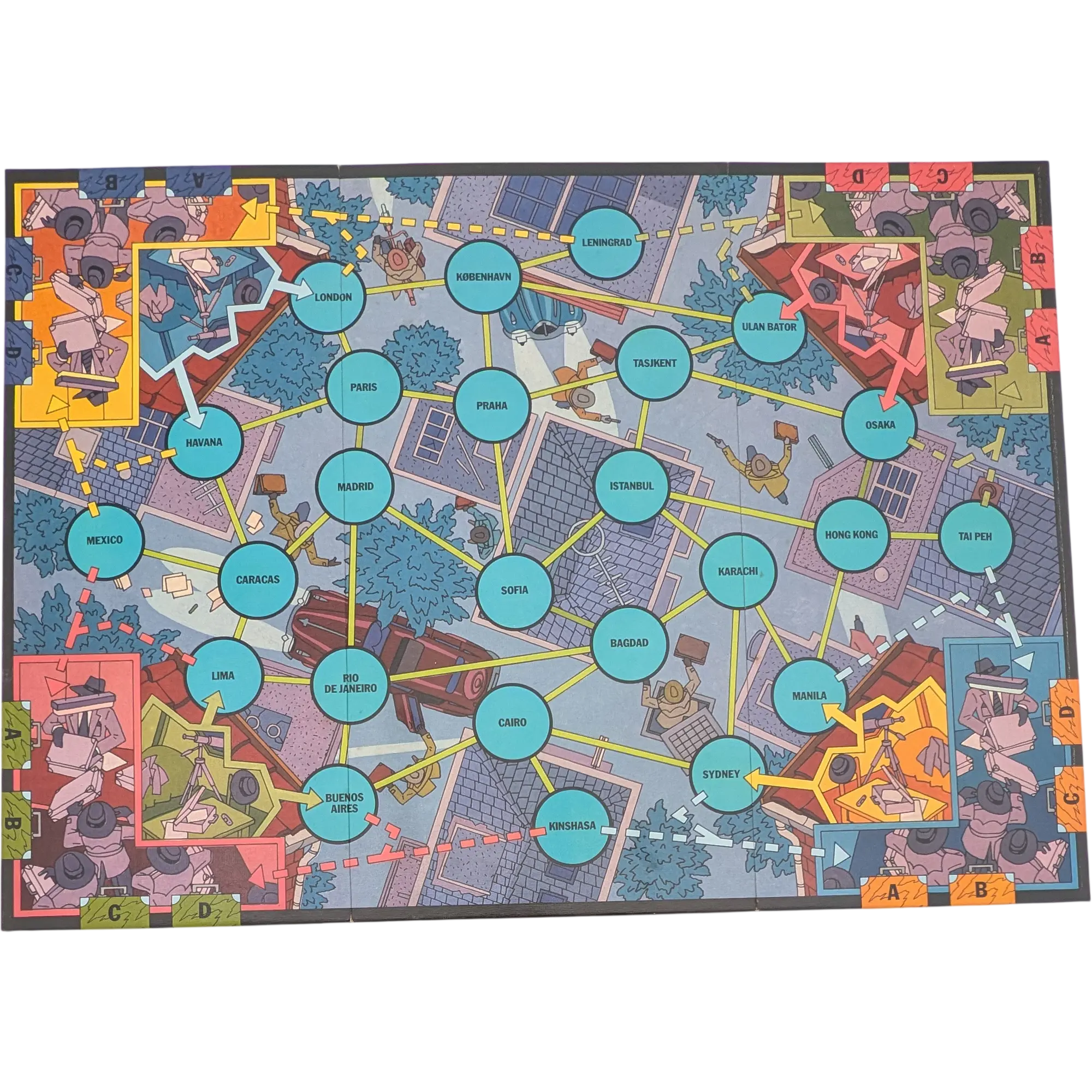 Spielplan Spielbrett Jumbo Top Secret