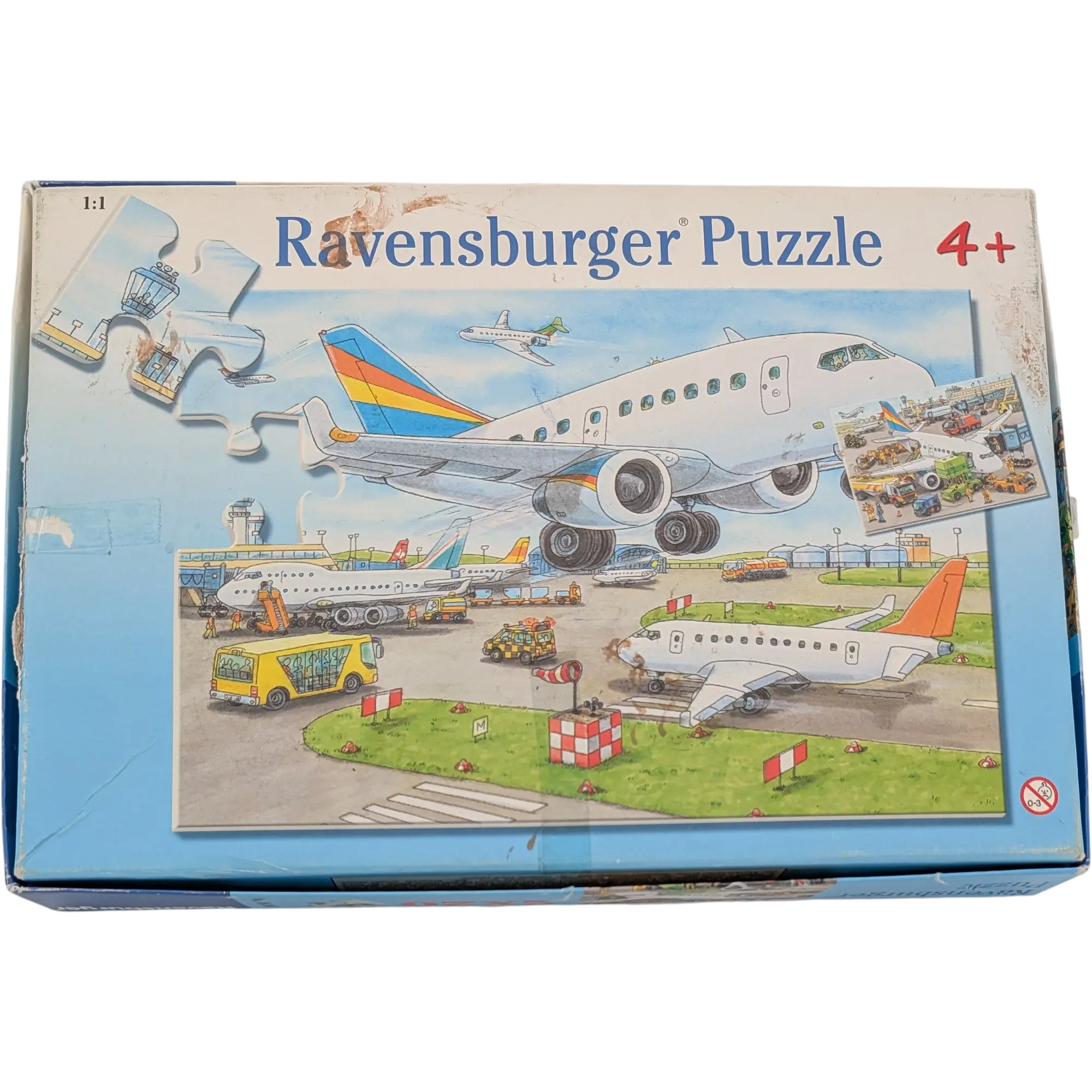 Ravensburger Puzzle 2 x 20 Teile 089659 Auf dem Flughafen