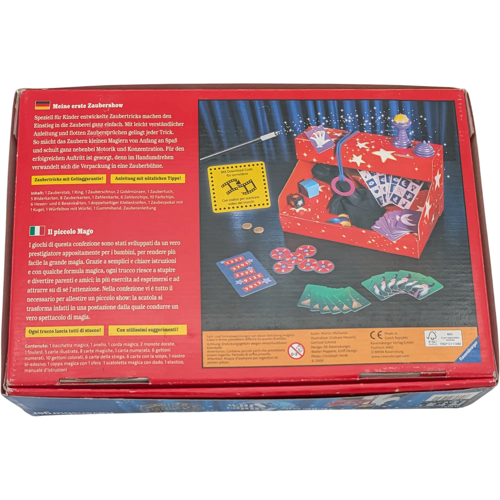 Ravensburger Meine erste Zaubershow Zauberkasten mit Zauberbühne 219391