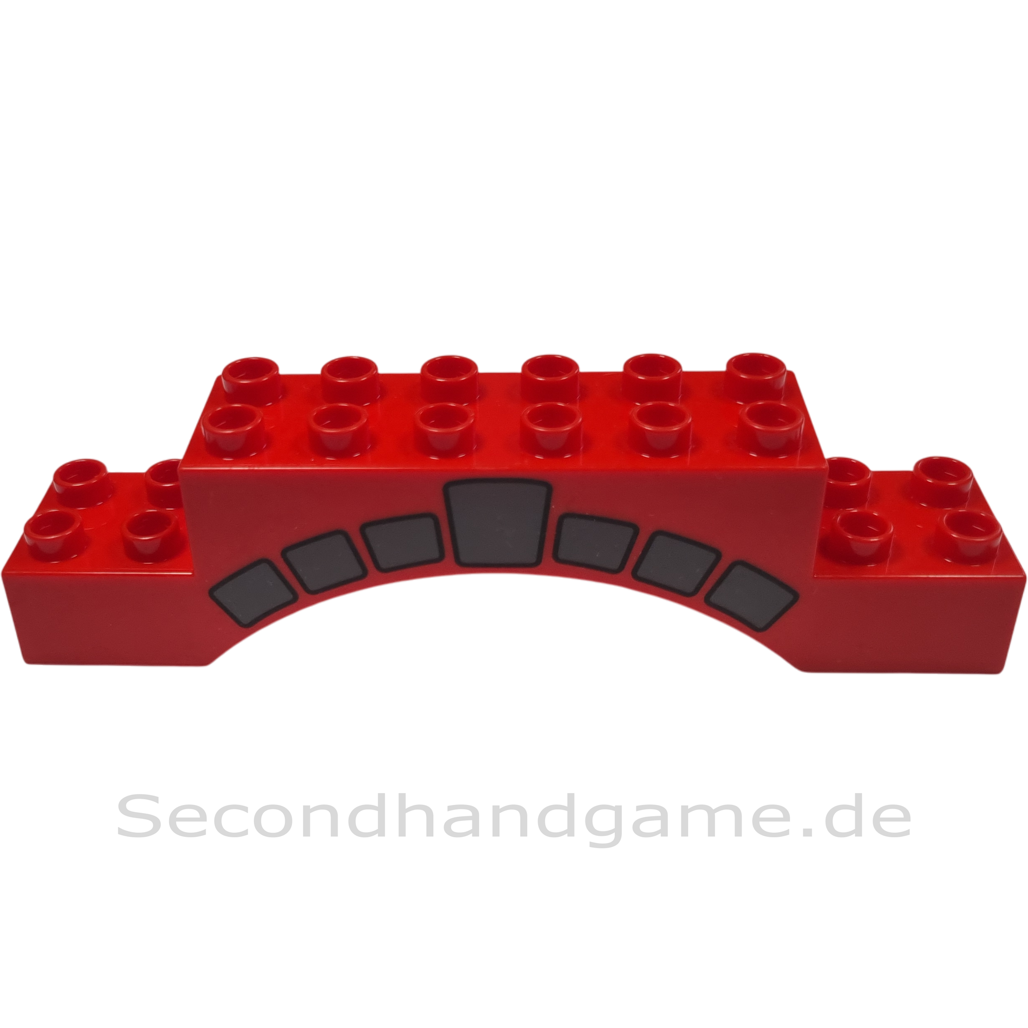 Lego Duplo 51704 Torbogen 2x10x2 Rot mit Stein Aufdruck