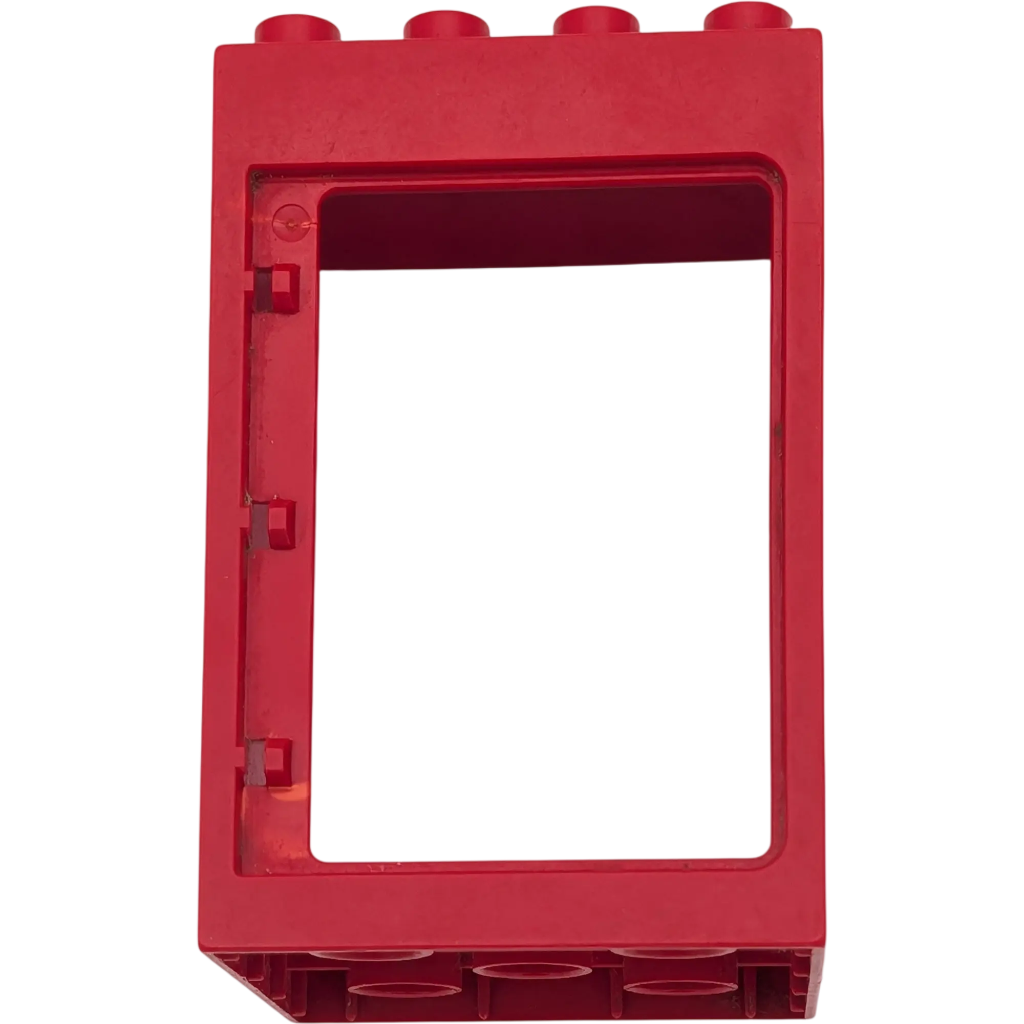 Lego Duplo 4x4 Hauswand Rot mit offenem Durchgang Tür