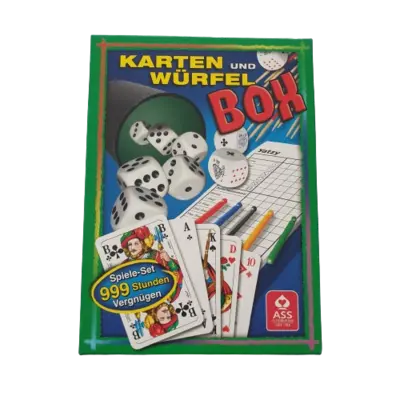 ASS Karten und Würfel Box