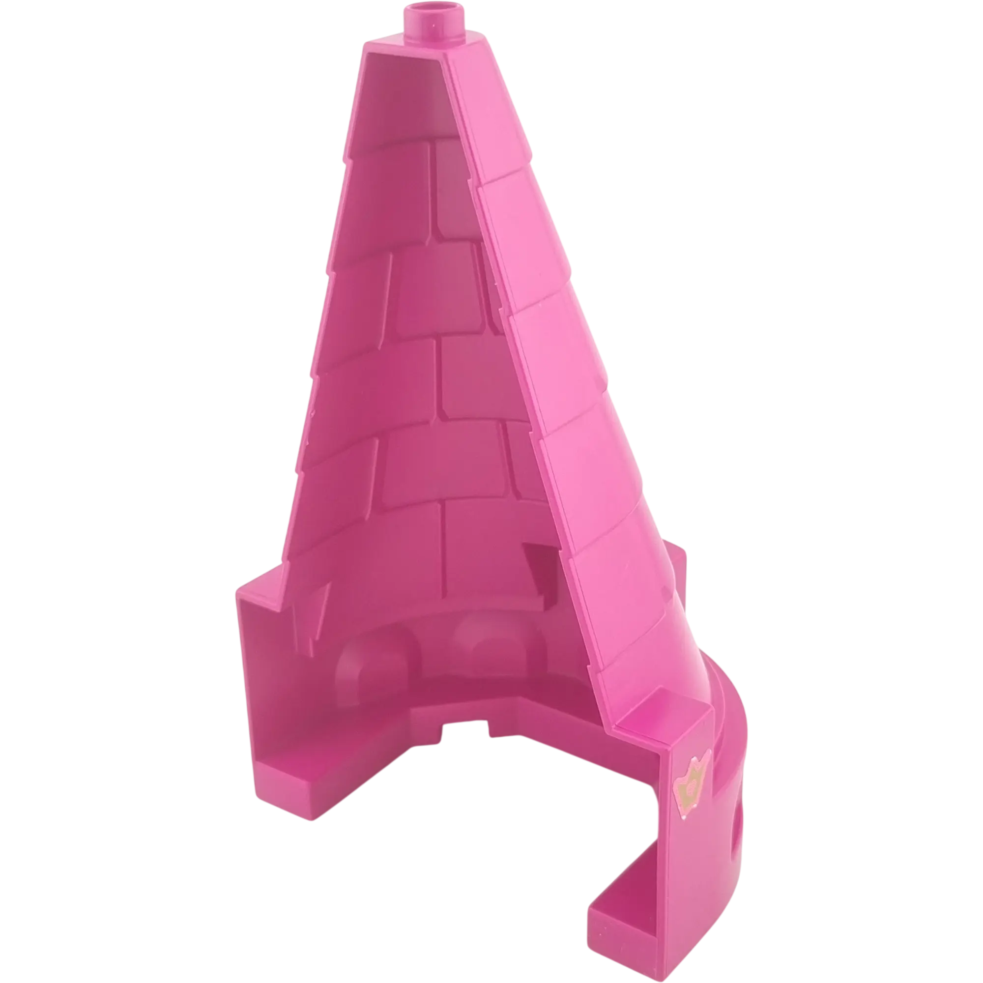 Lego Duplo 52025 Burg Turmspitze Burgteil Pink 4x6x6 mit Herz