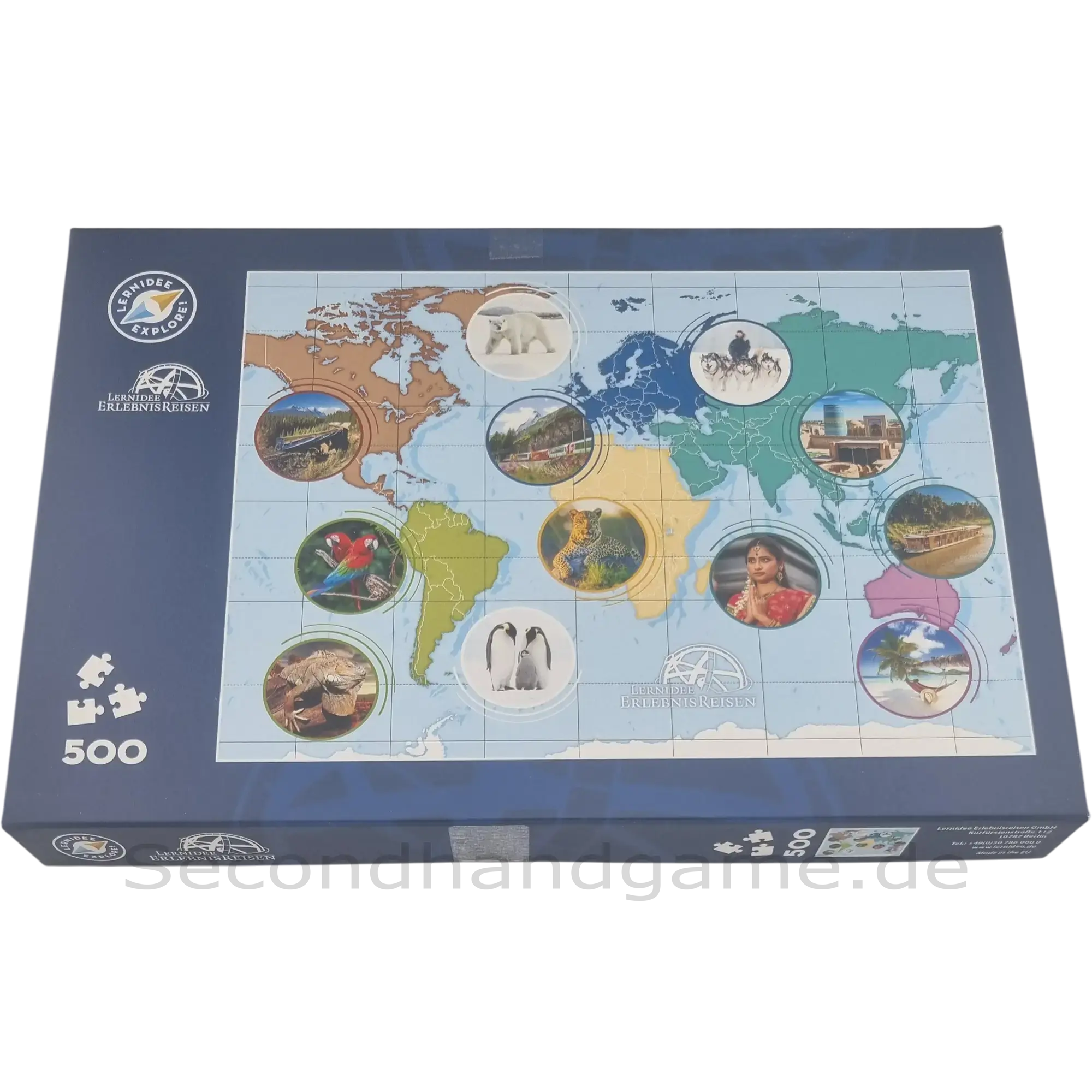 Lernidee Erlebnisreisen Weltkarte Puzzle 500 Teile