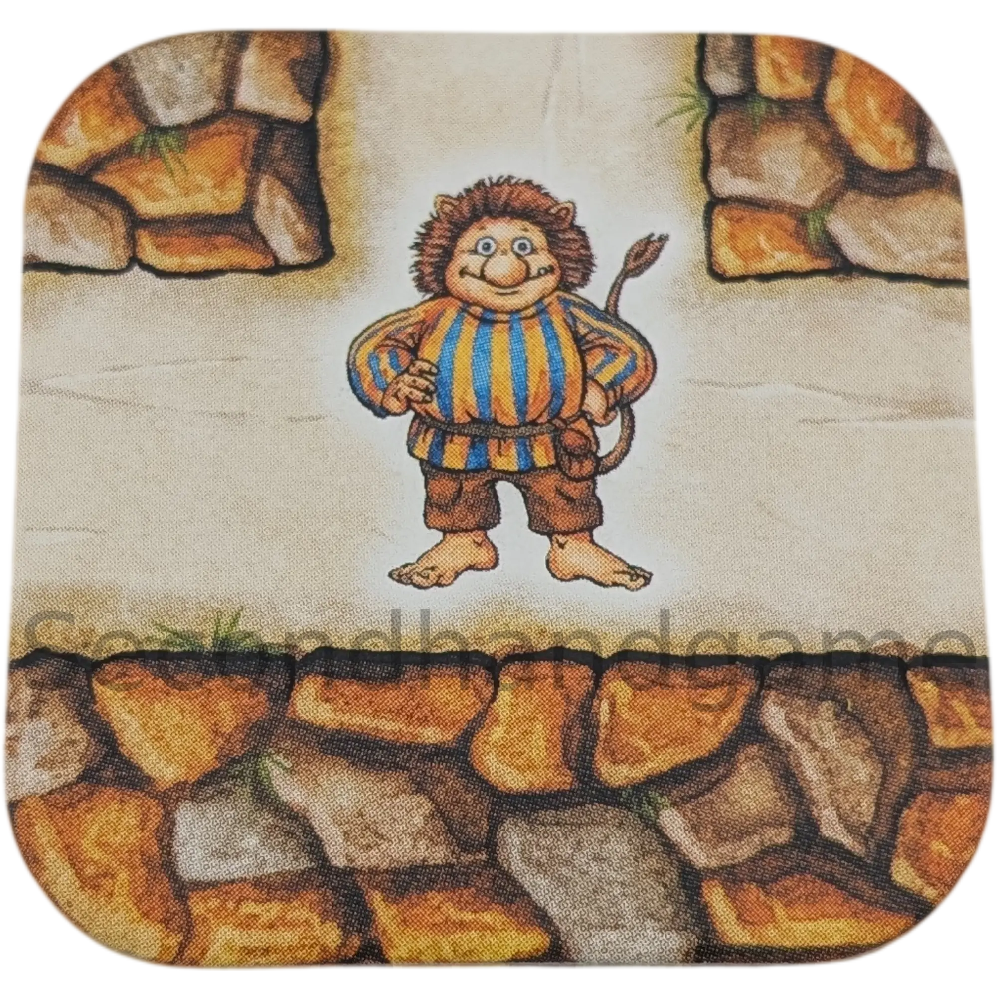 Das verrückte Labyrinth Ersatzteile Schiebekarte Kurve mit Troll Riese