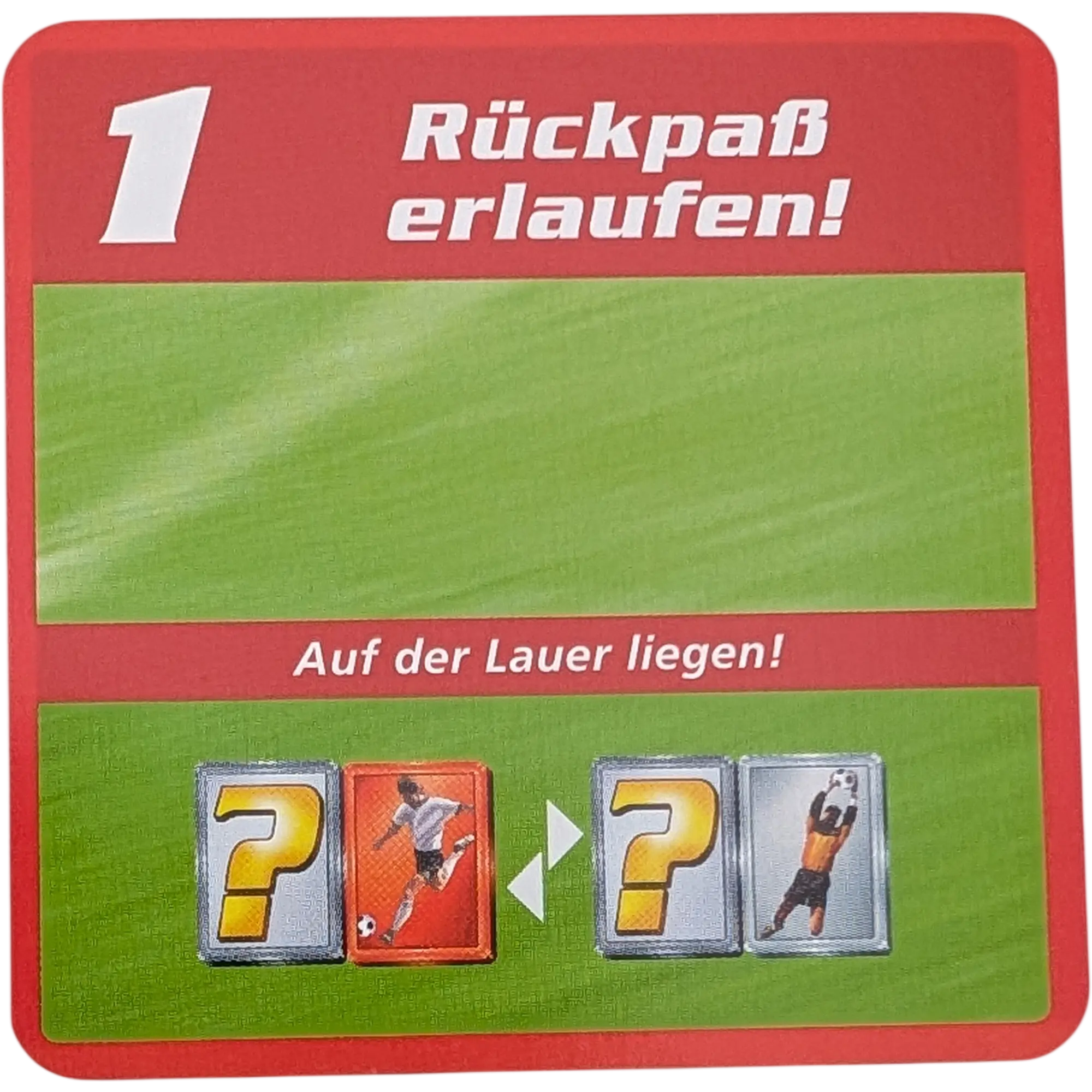 Kosmos Finale Ersatzteile Team Rot Taktikkarte Kampfstärke 1 Rückspaß erlaufen!