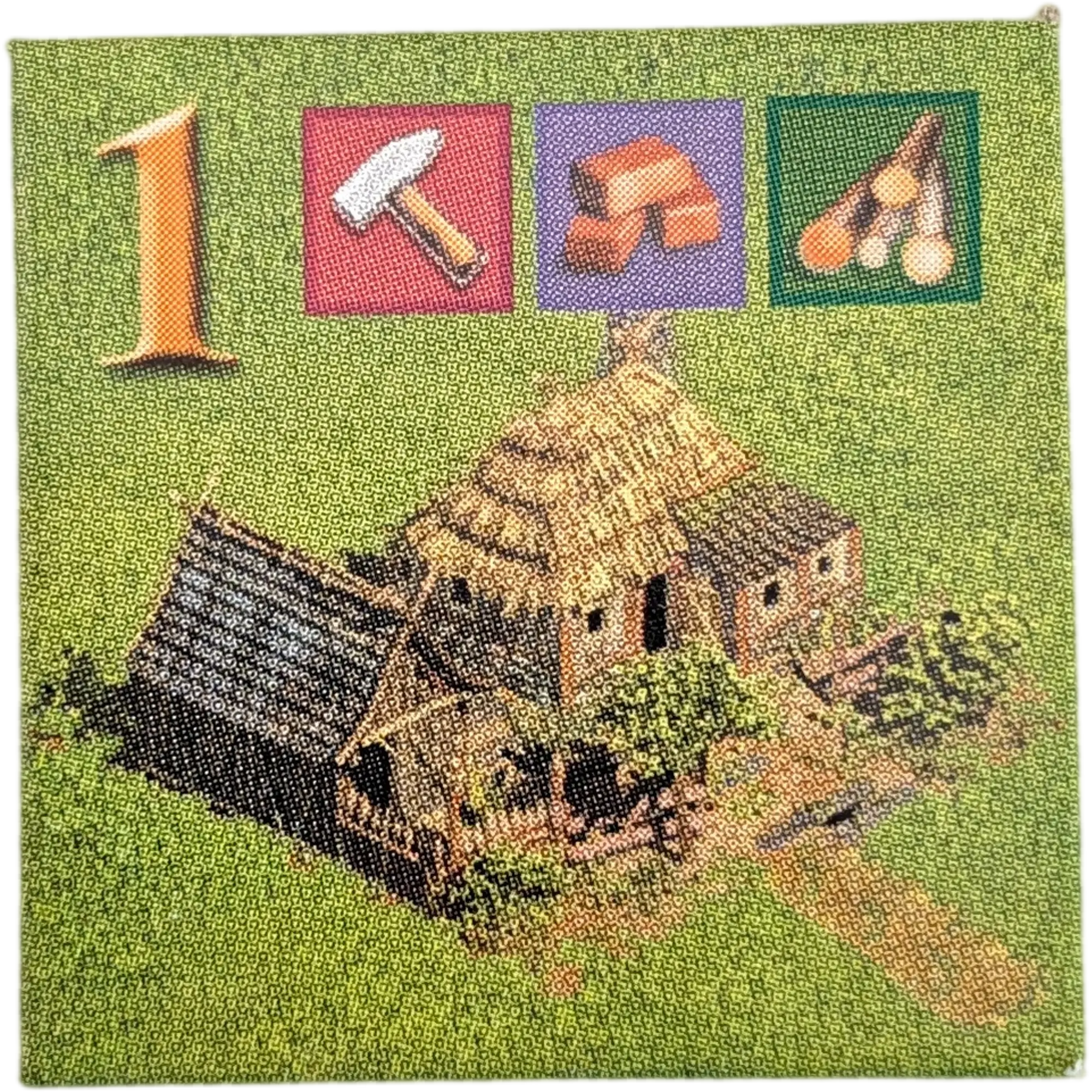 Kosmos Anno 1503 Ersatzteile Einwohnerkärtchen Grün Pionier/Siedler Zahl Orange