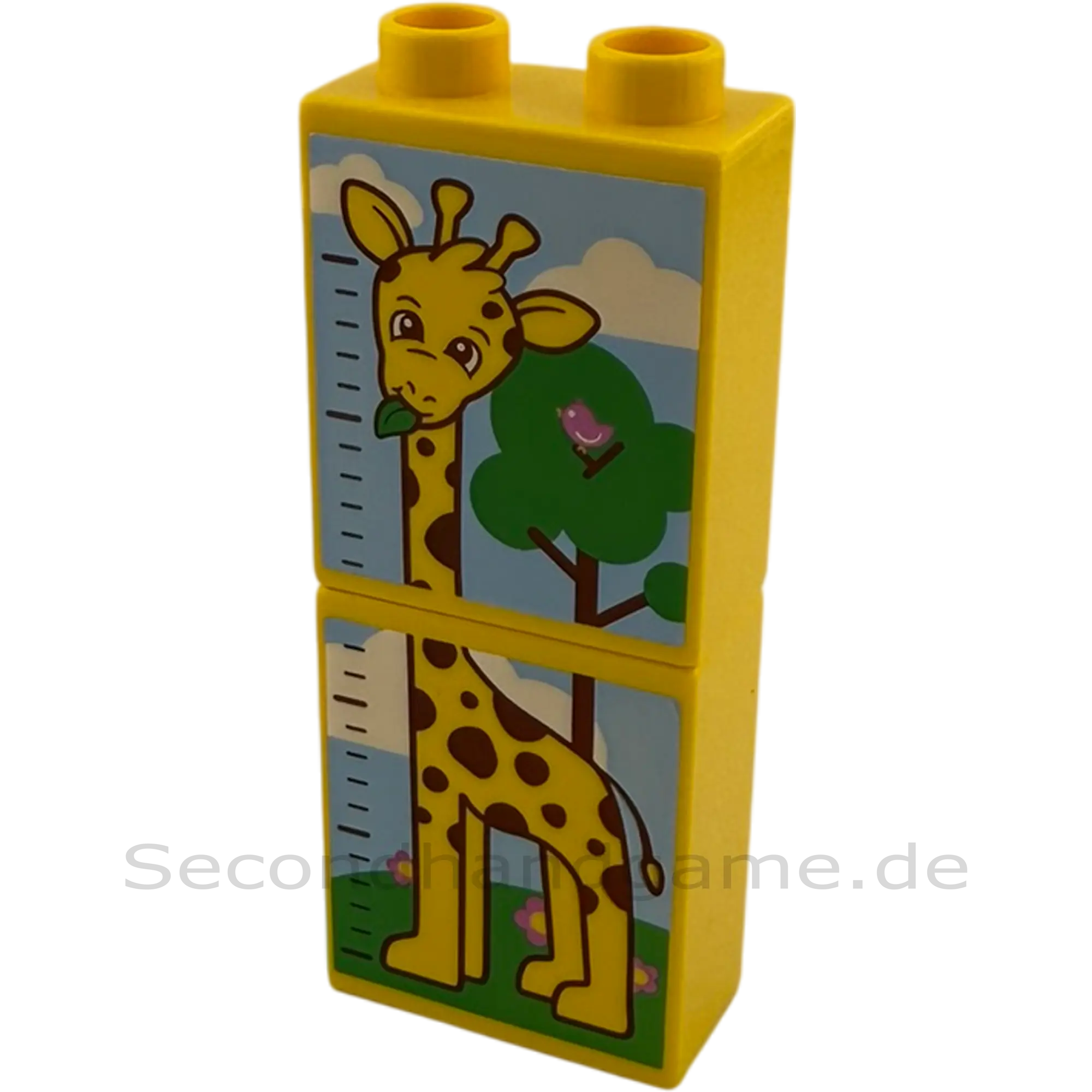 Lego Duplo 4066 Stein 1x2x2 Gelb Giraffe Messlatte zwei Steine