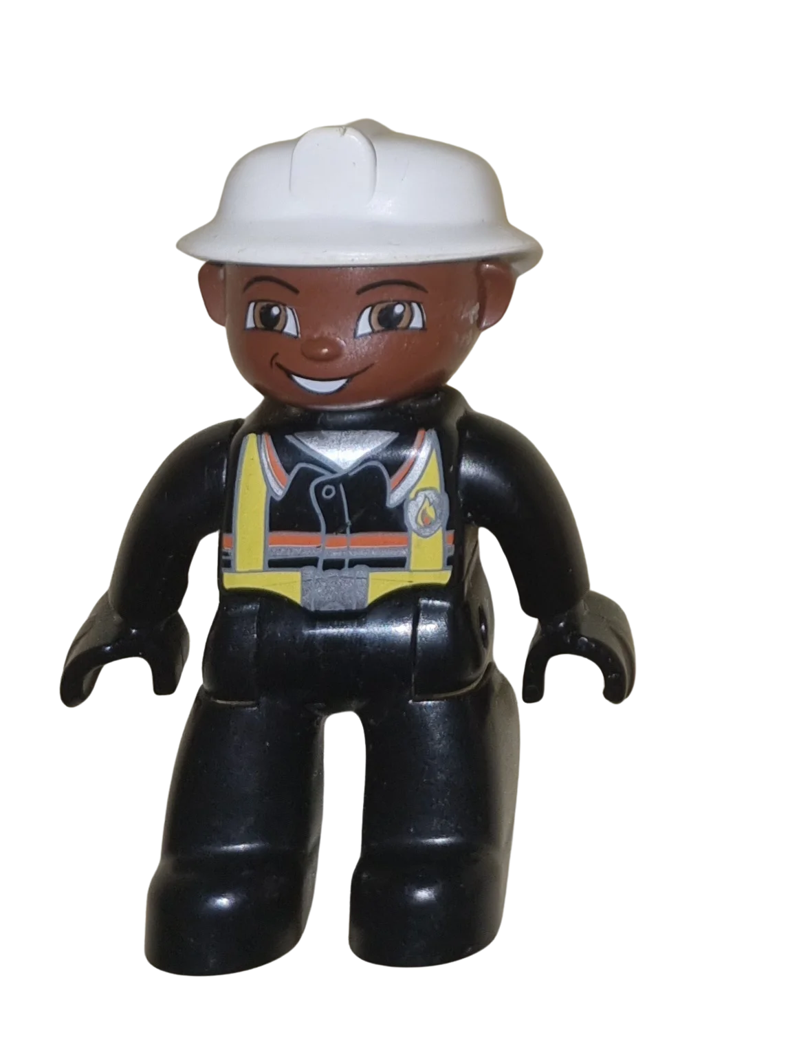 Lego Duplo Figur Feuerwehrmann 47394 Helm Weiß Afrikaner