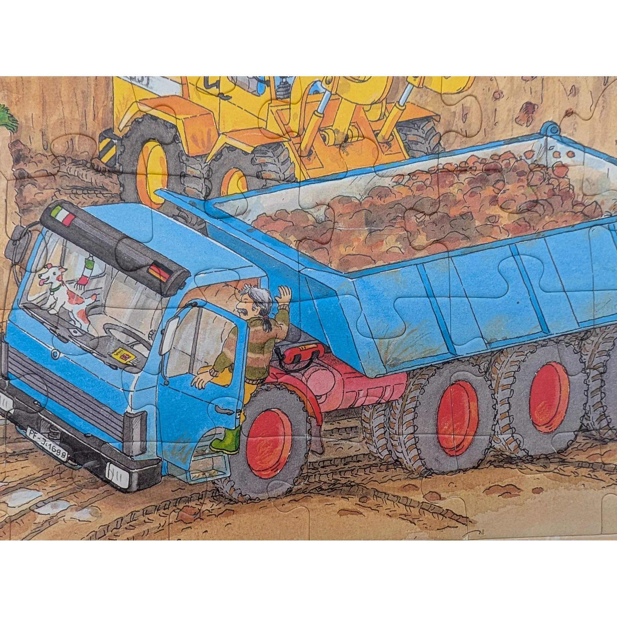 Ravensburger Konturenpuzzle Aufladen, abfahren 25 Teile 064618 Baustelle, Ansicht 2