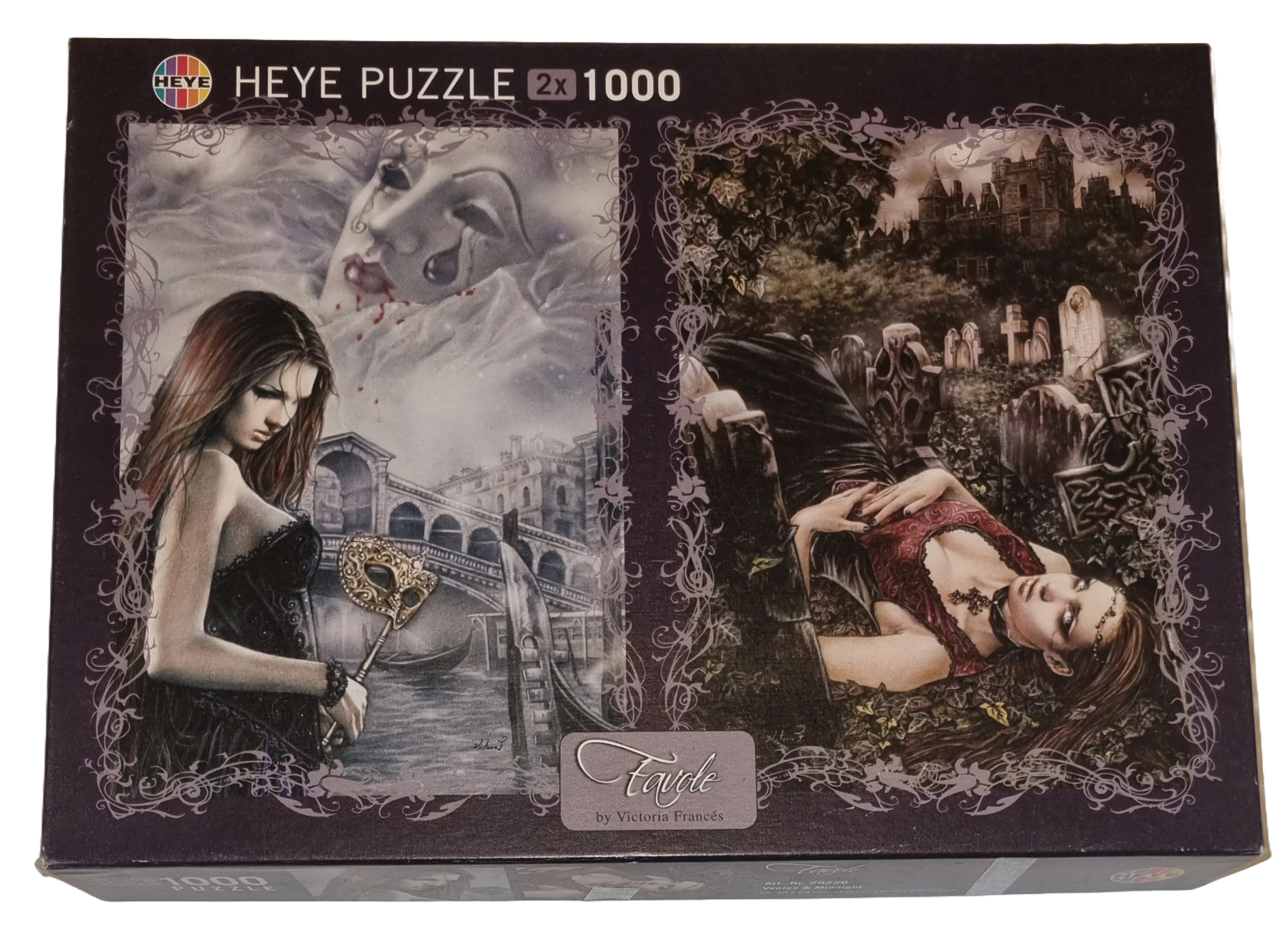 Heye Puzzle 2x 1000 Teile 29226 Venice & Midnight