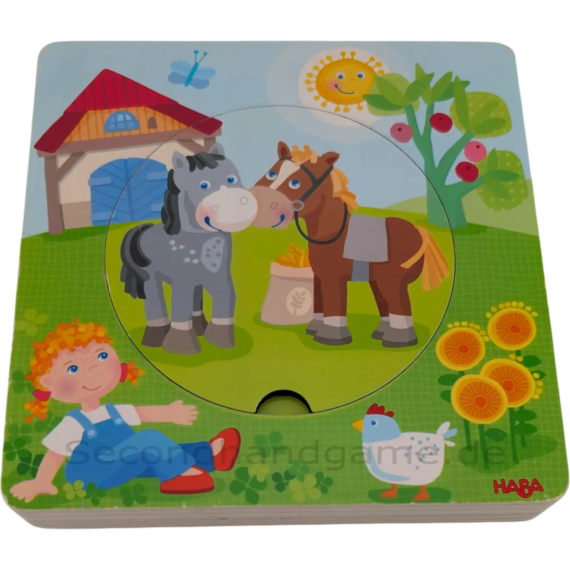 Haba Schichtpuzzle Bauernhof 6 Teile