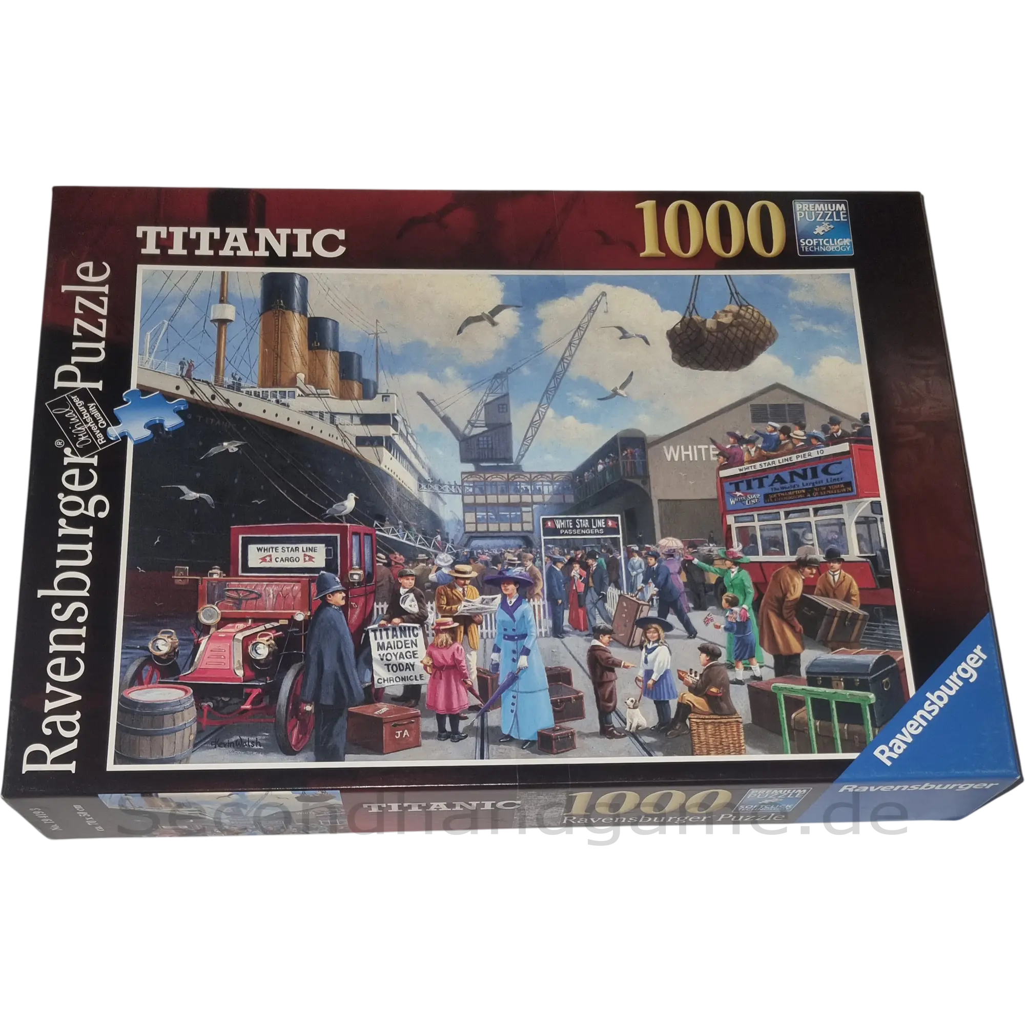 Ravensburger Premium softclick Puzzle 1000 Teile 194193 Jungfernfahrt der Titanic
