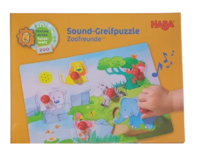 Haba Sound-Greifpuzzle Zootiere Holzpuzzle 7639
