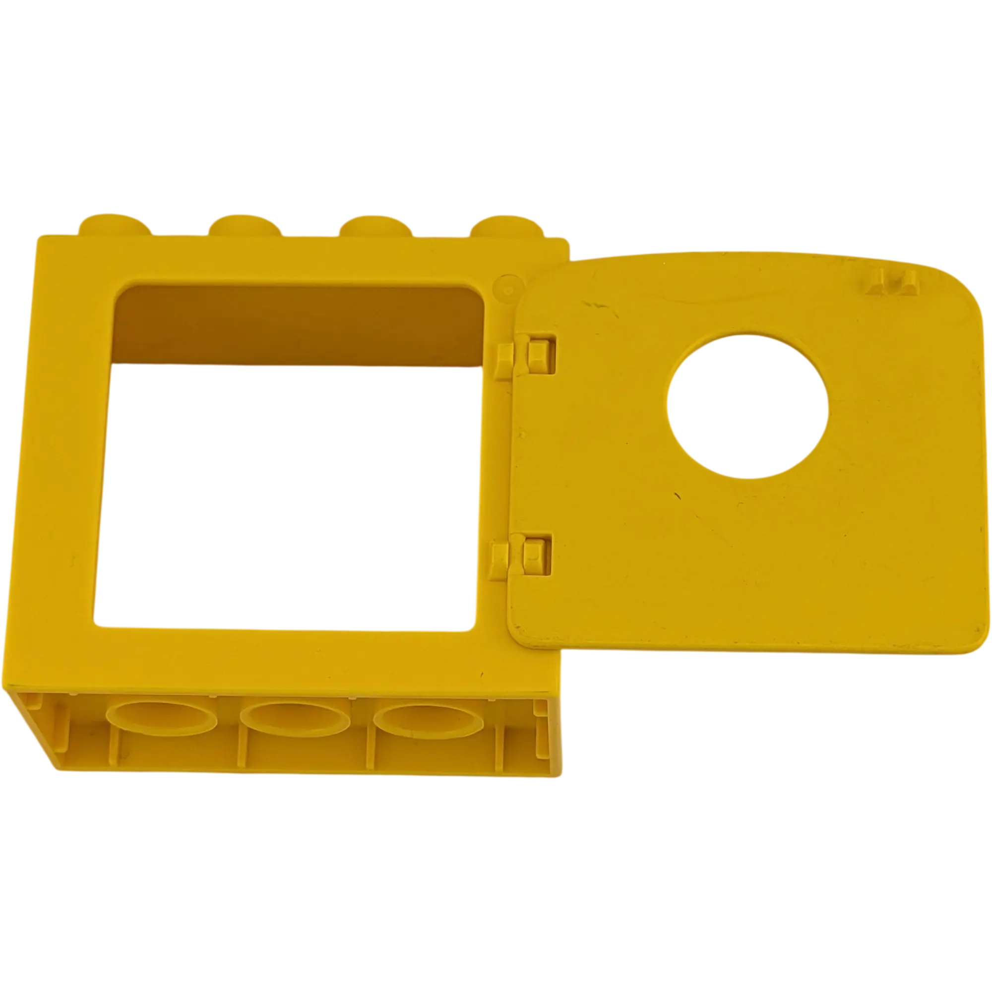 Lego Duplo 2x4 Fensterrahmen Gelb mit gelber Tür und Guckloch