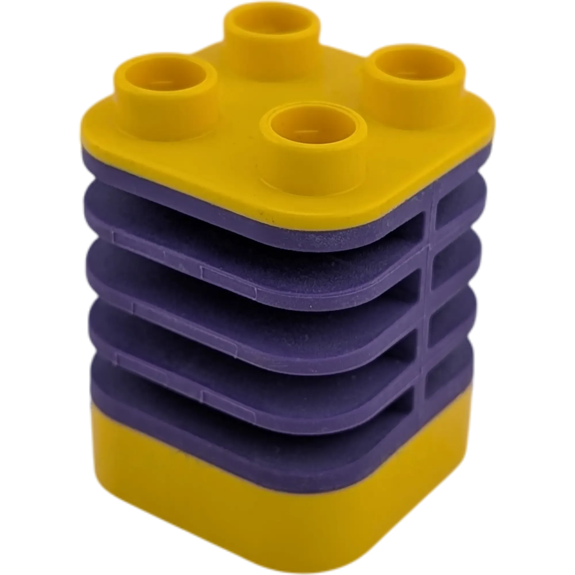 gelbe aus kunststoff lego r bausteinen anleitung Lego Duplo Flexibler Baustein Lila Gelb Lego Duplo