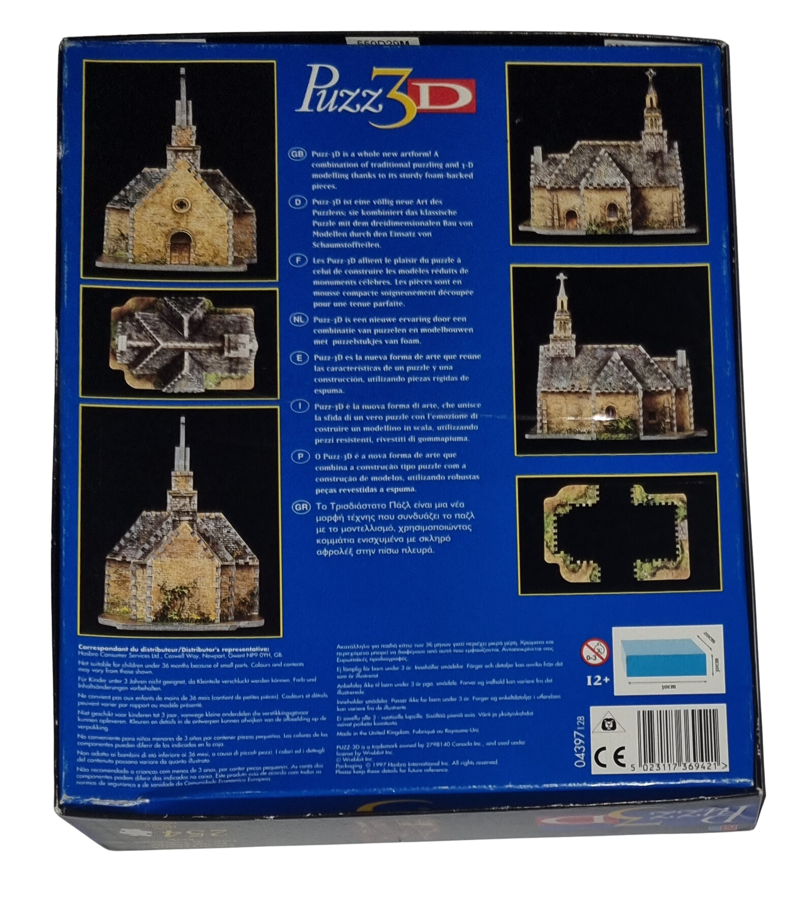 MB Puzz 3D Country Church 254 Teile