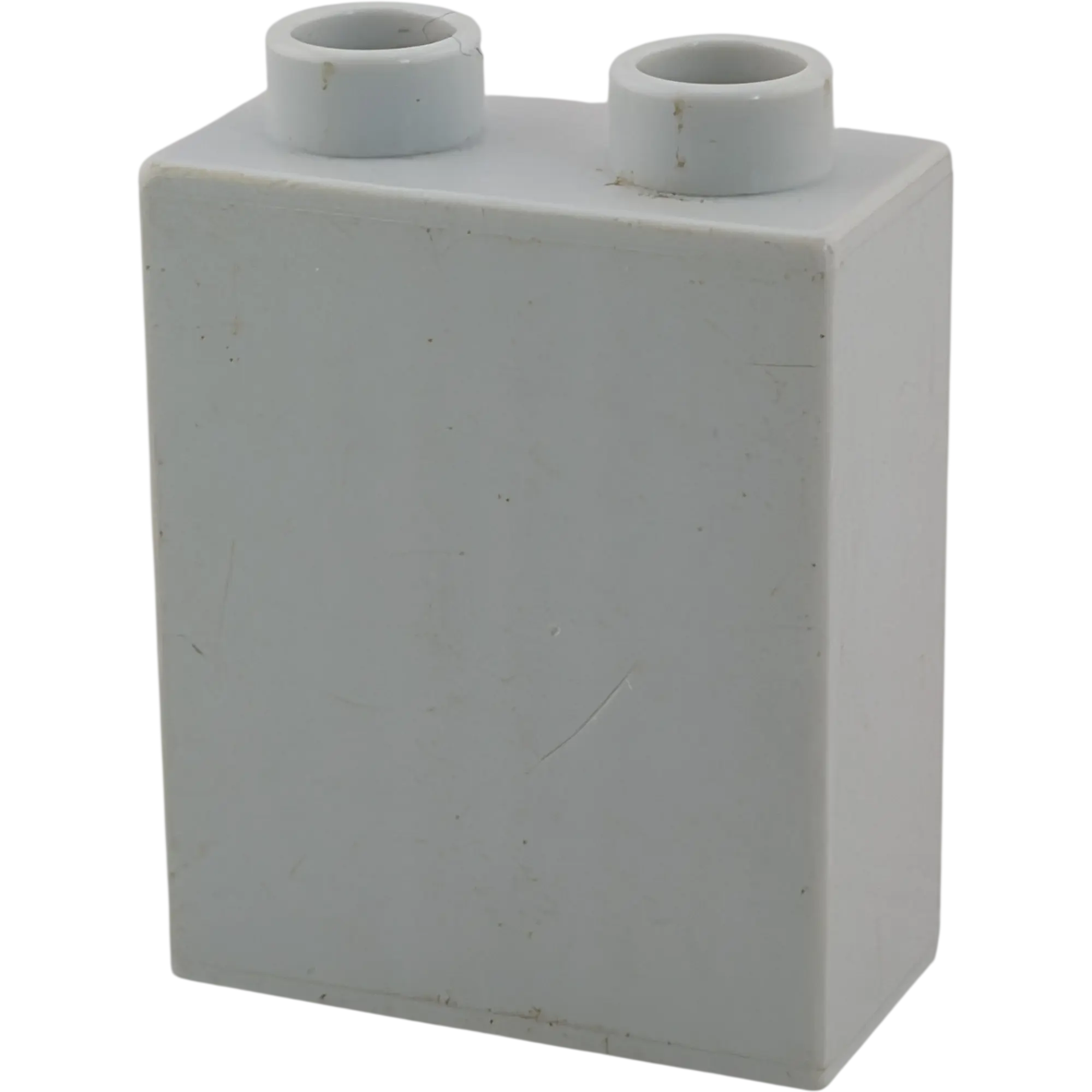 Lego Duplo 4066 Stein 1x2 Hellgrau Cement Maurerstein, Ansicht 2