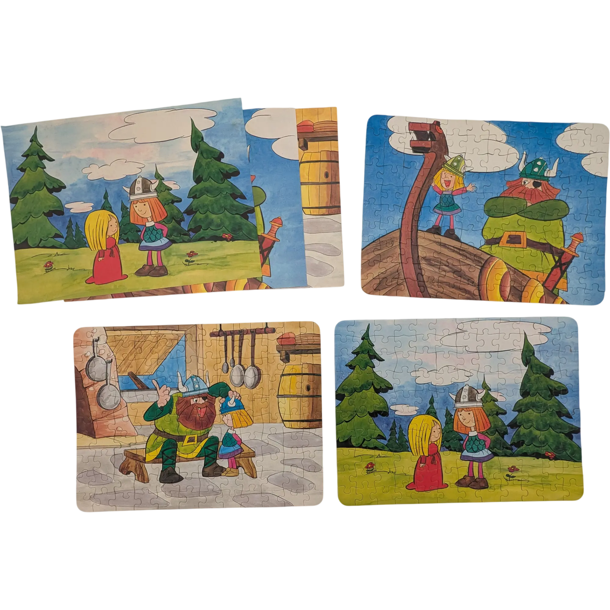 FX Schmid Puzzle Wickie 3 Motive insgesamt 360 Teile 96509, Ansicht 2